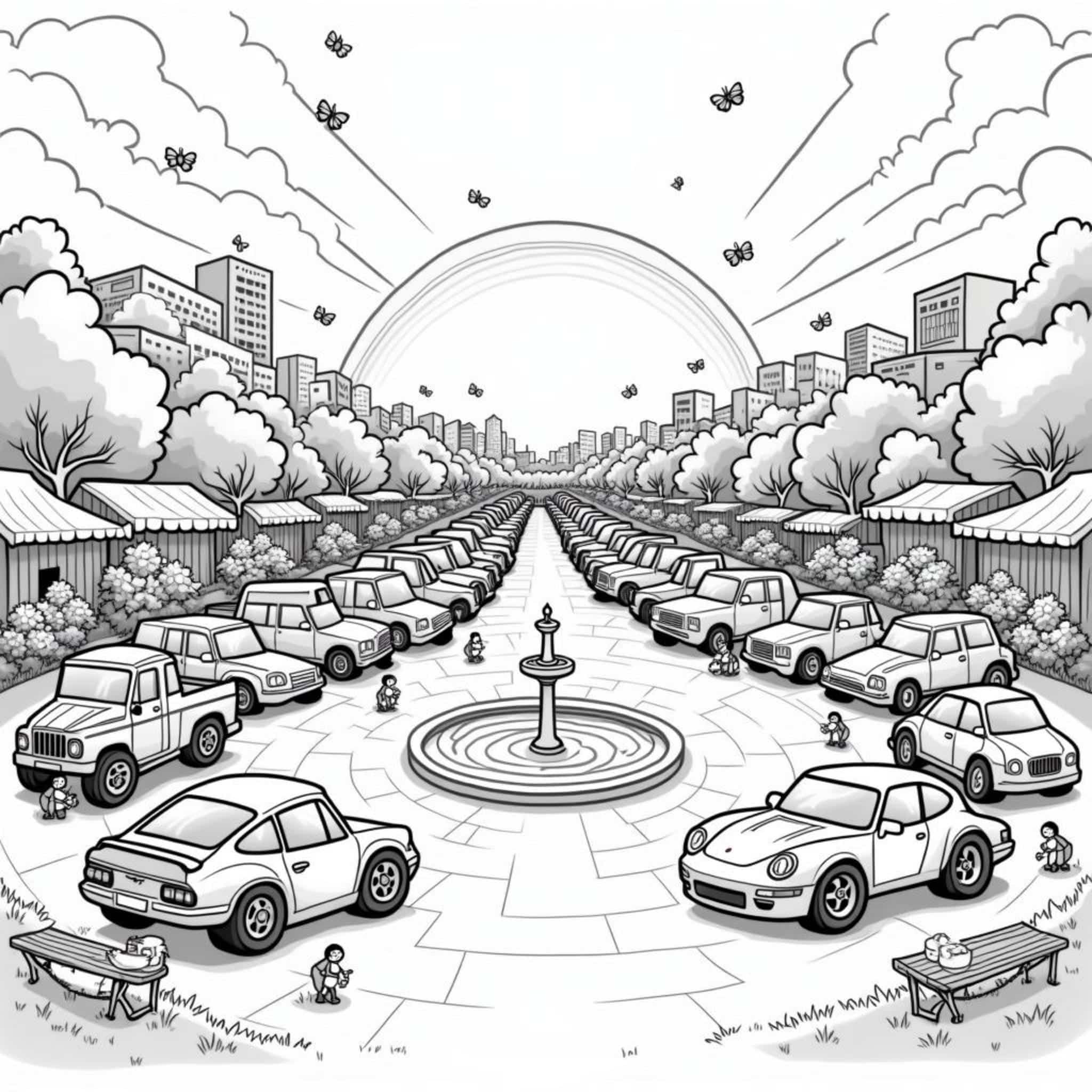 Auto-Kindertagungcopyright-free-kostenlos-ausmalbild-malvorlage-coloringpage