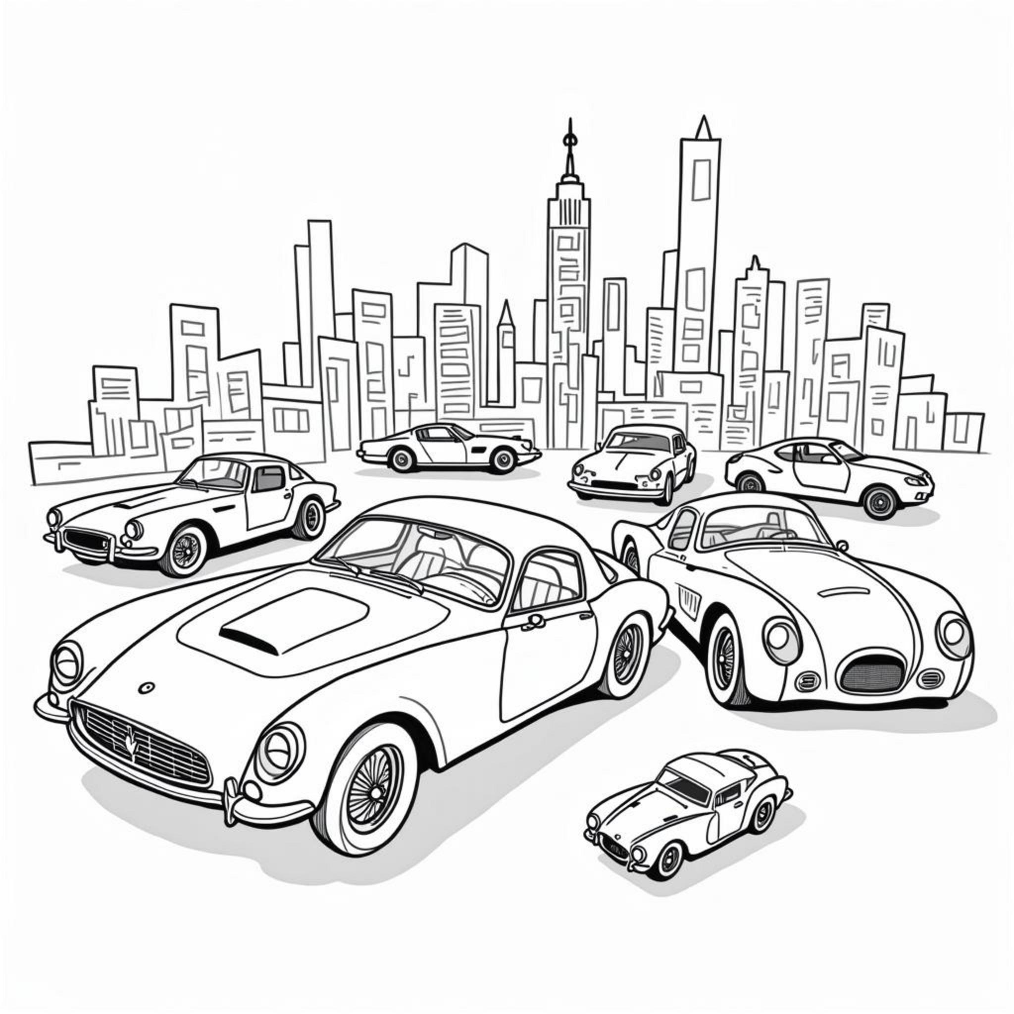 AutoKunstwerkcopyright-free-kostenlos-ausmalbild-malvorlage-coloringpage