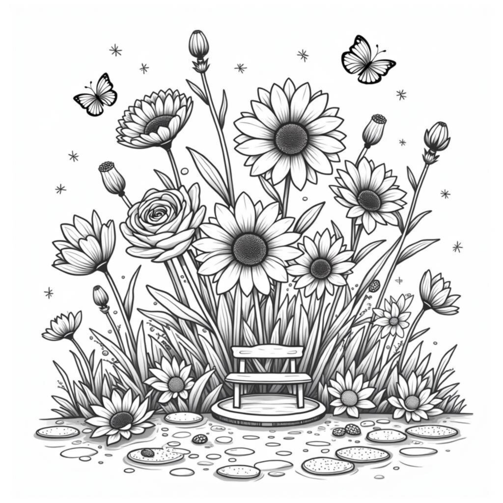 Blumenkorb-Imperativcopyright-free-kostenlos-ausmalbild-malvorlage-coloringpage