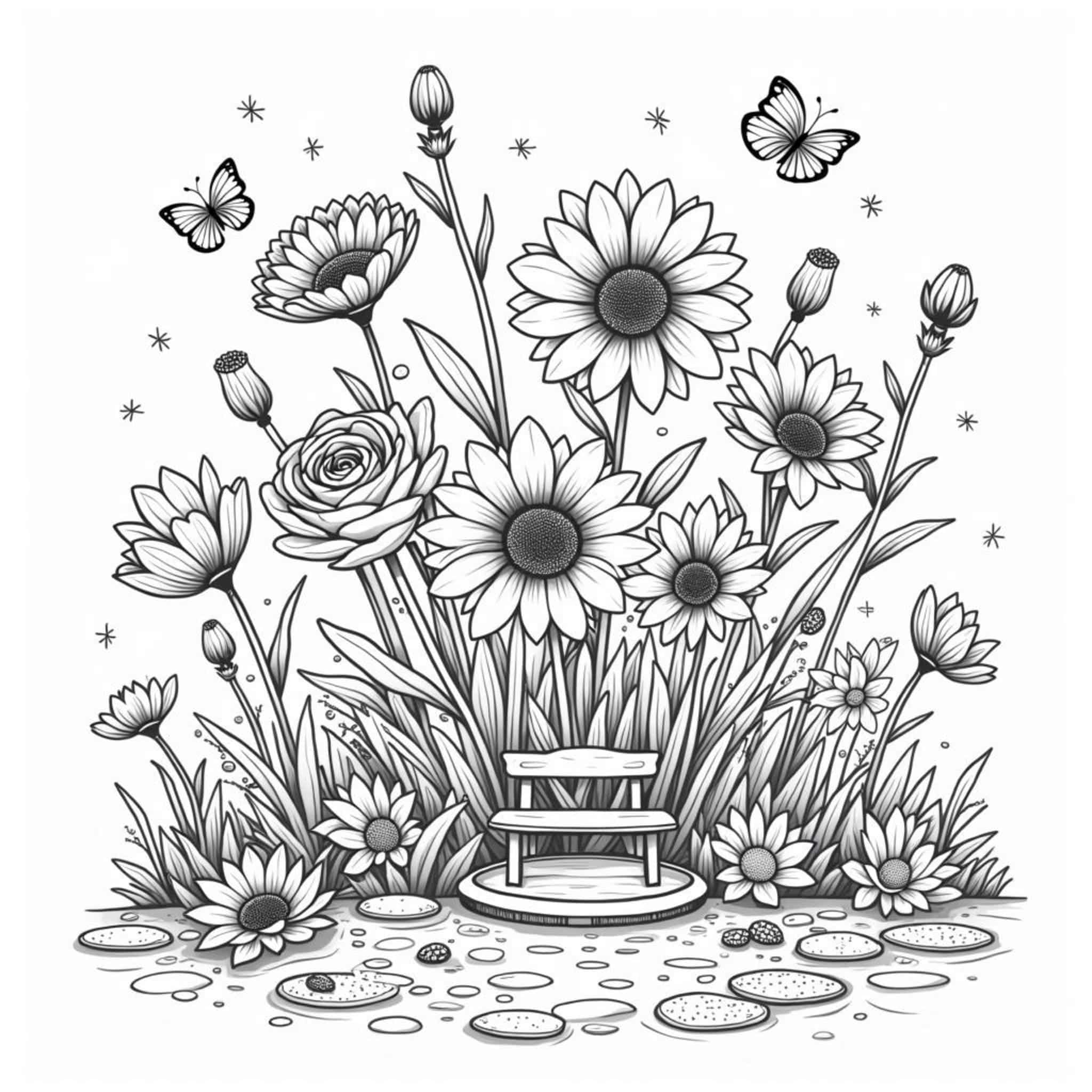 Blumenkorb-Imperativcopyright-free-kostenlos-ausmalbild-malvorlage-coloringpage