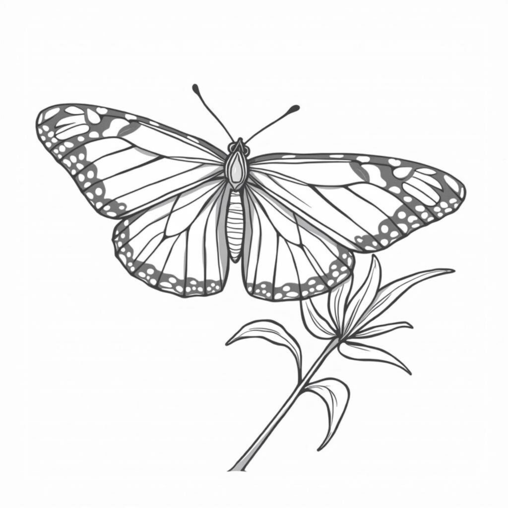 Butterfly-Palastcopyright-free-kostenlos-ausmalbild-malvorlage-coloringpage