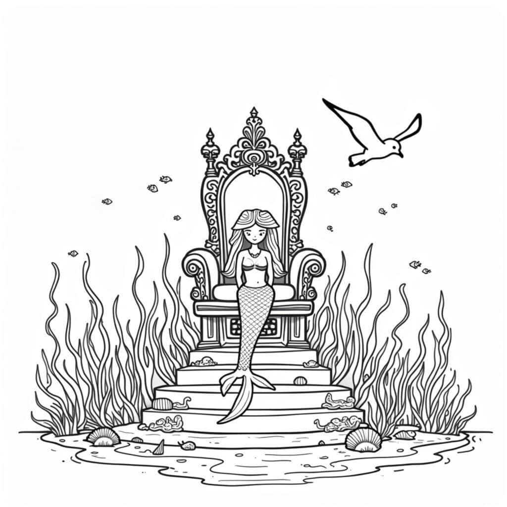 Das-Meerwesenreichcopyright-free-kostenlos-ausmalbild-malvorlage-coloringpage