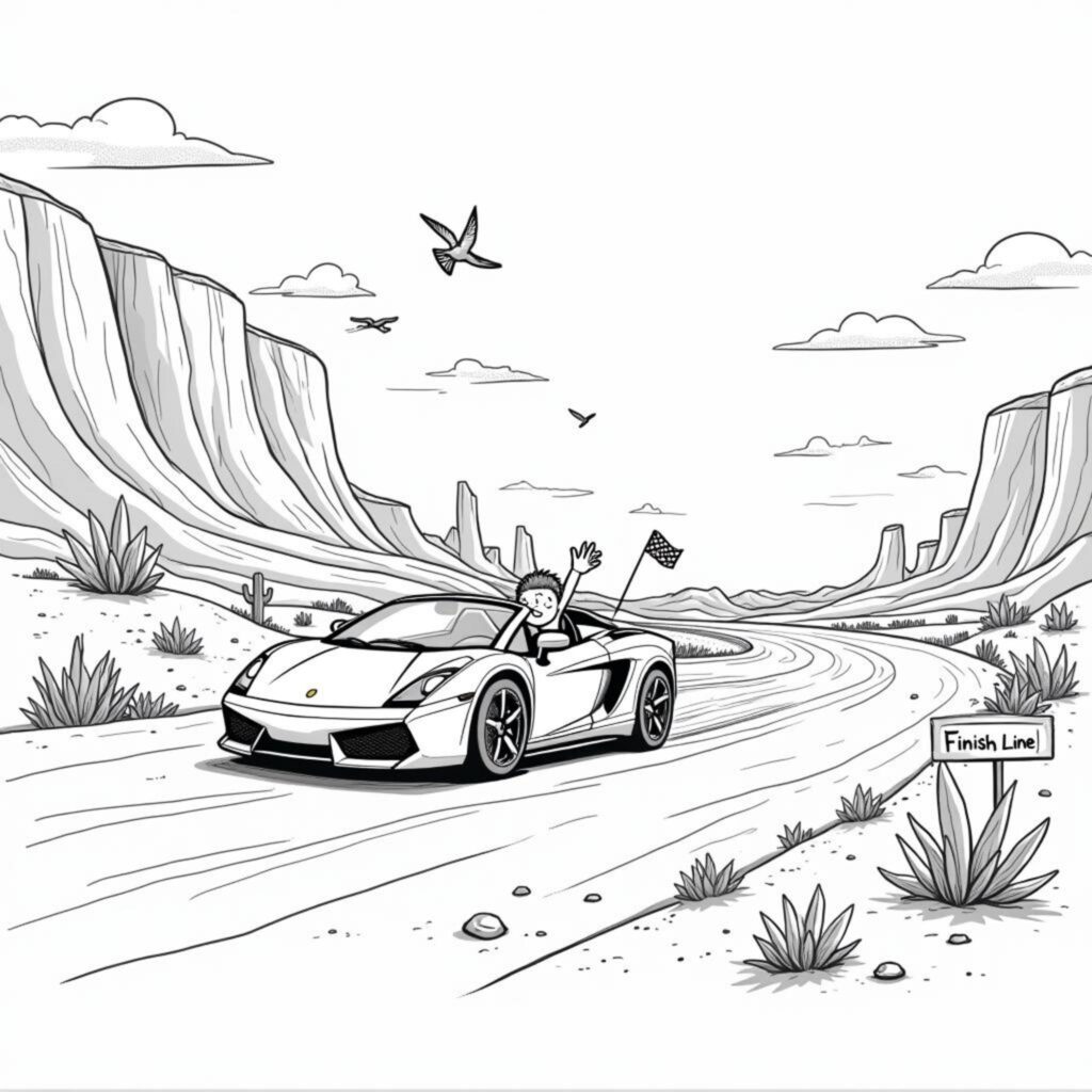 Deutschland-Rennwagen-Adventurcopyright-free-kostenlos-ausmalbild-malvorlage-coloringpage
