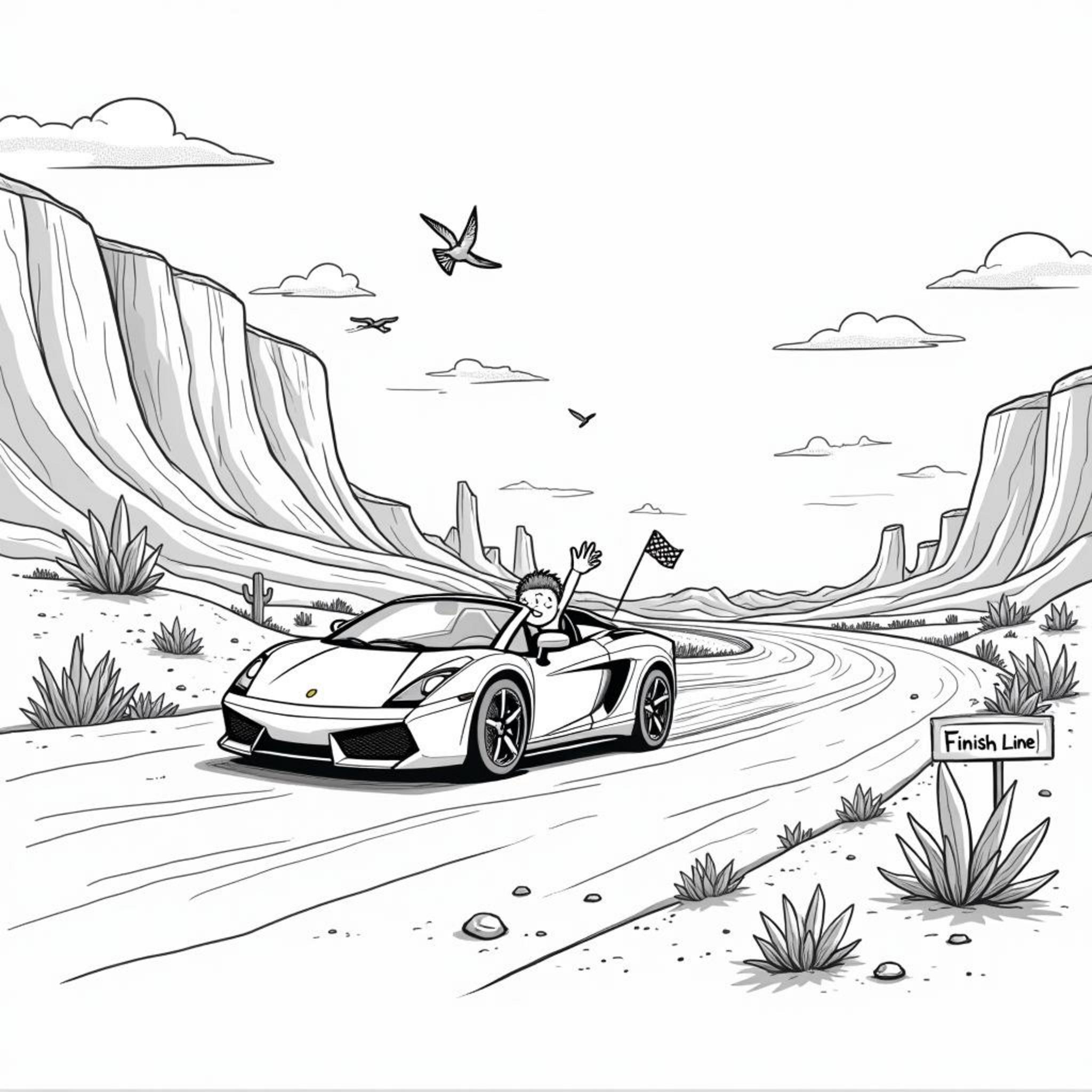 Deutschland-Rennwagen-Adventurcopyright-free-kostenlos-ausmalbild-malvorlage-coloringpage