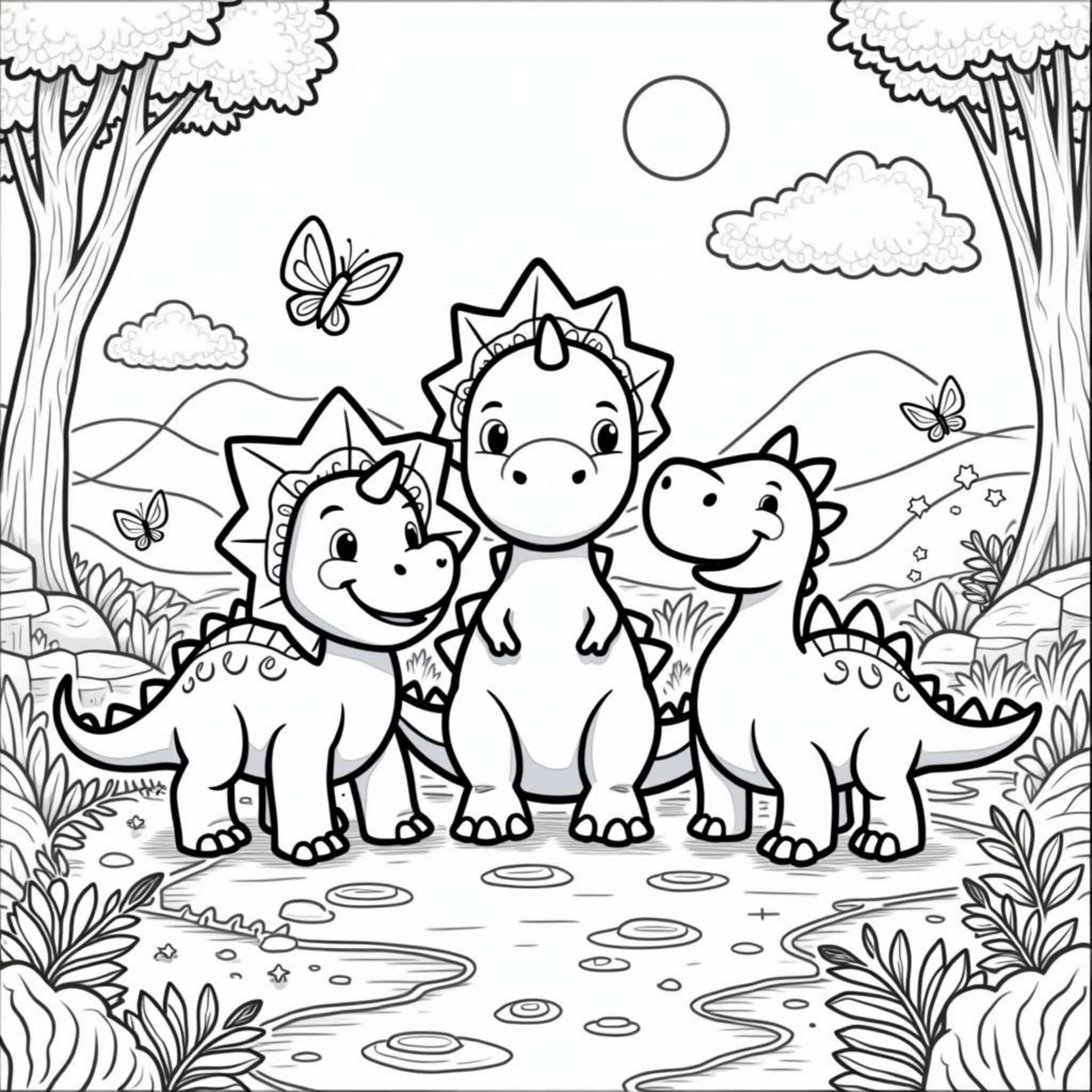 Dino-Freundliche-Abenteuerwelt-Dinos-Kindheitcopyright-free-kostenlos-ausmalbild-malvorlage-coloringpage