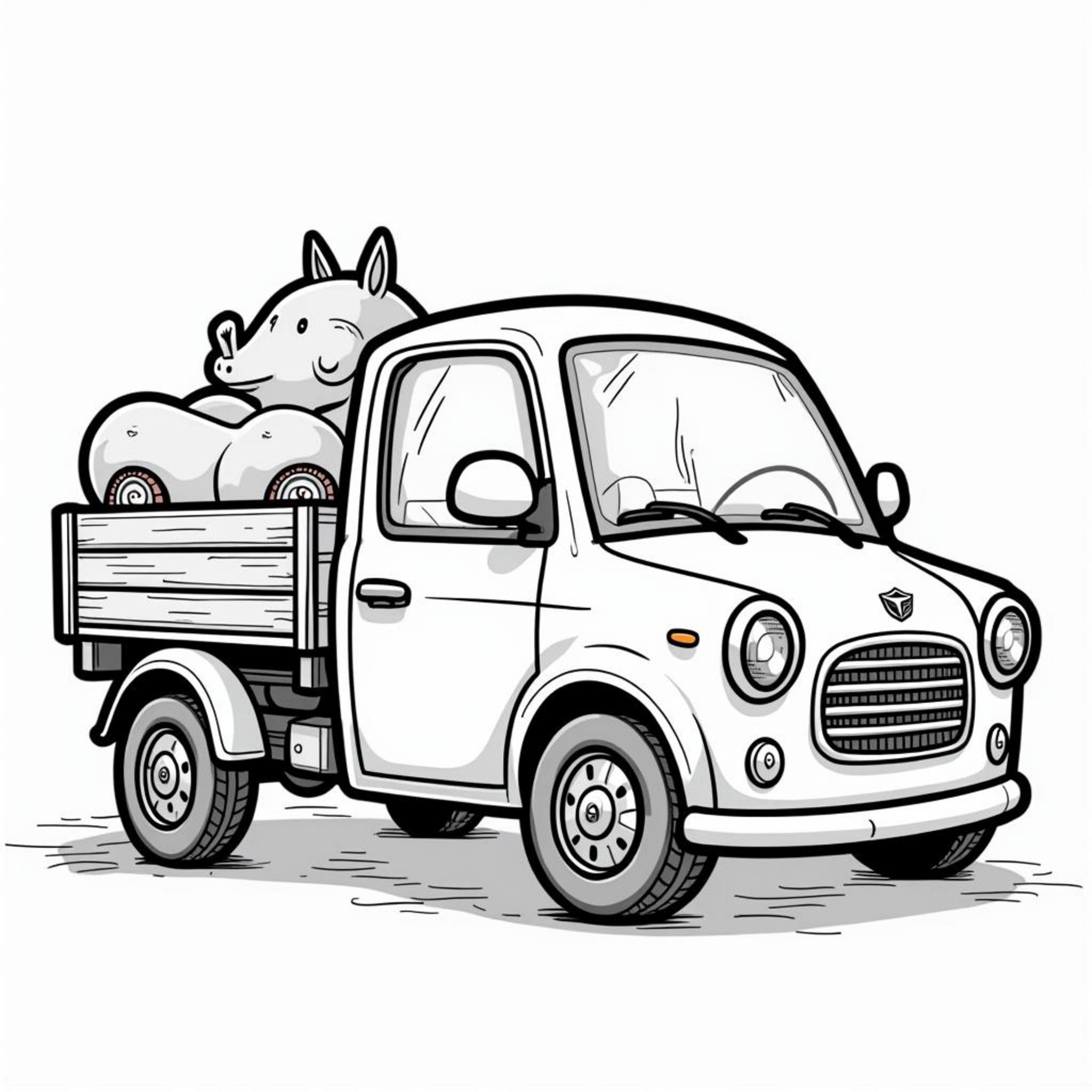 Farbenfroh-Fahrzeuge-Monochromcopyright-free-kostenlos-ausmalbild-malvorlage-coloringpage