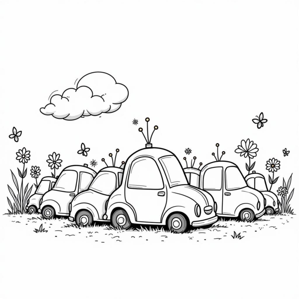 Karussell-Freudecopyright-free-kostenlos-ausmalbild-malvorlage-coloringpage