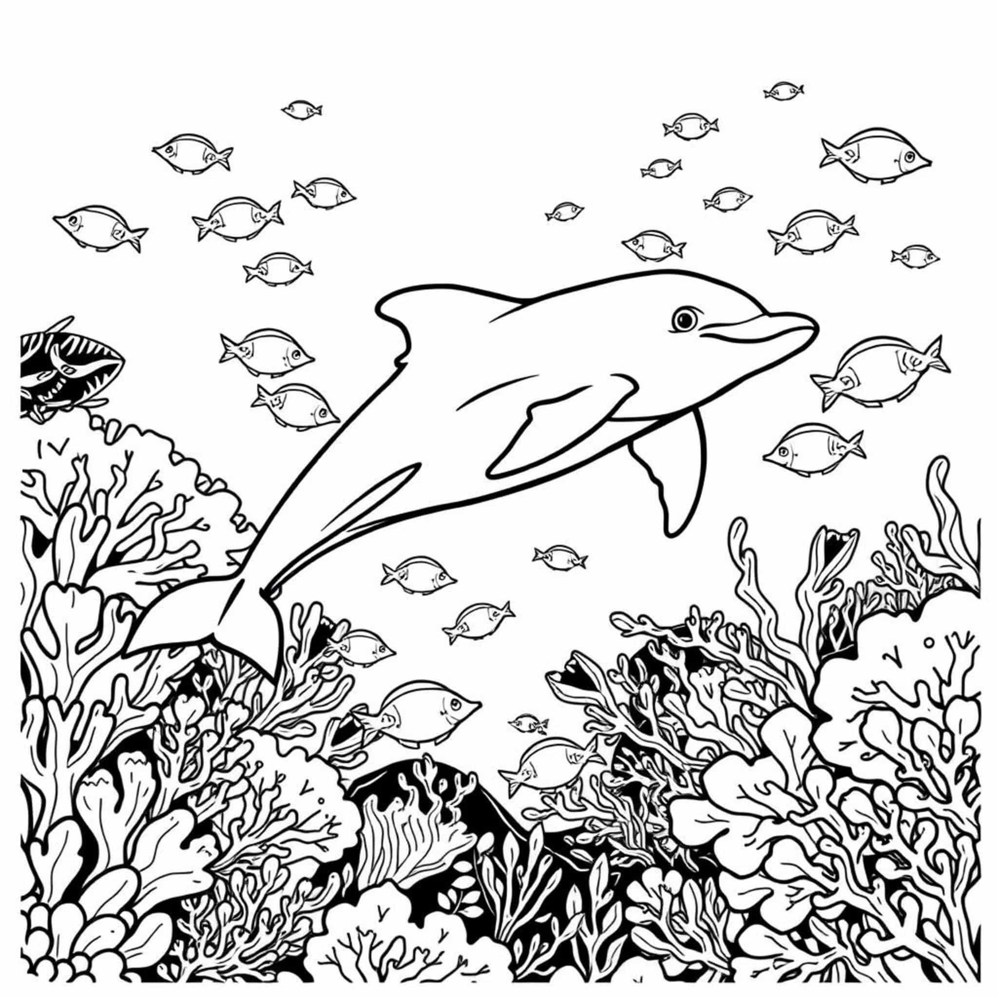 Meereswesen-im-Schwarmcopyright-free-kostenlos-ausmalbild-malvorlage-coloringpage