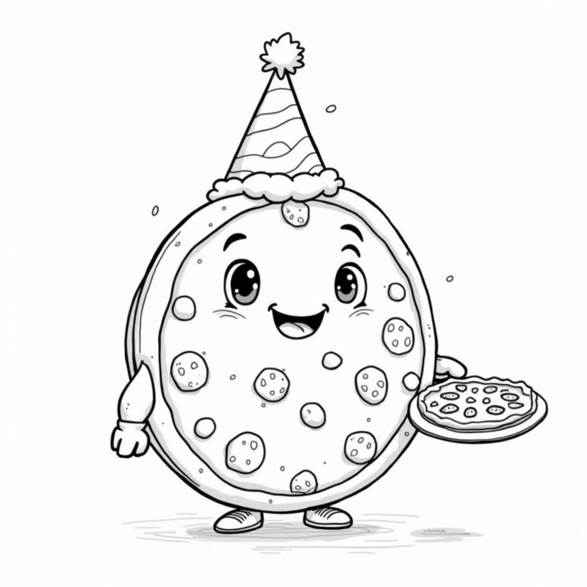 Mini-Pizzaparty-Hundcopyright-free-kostenlos-ausmalbild-malvorlage-coloringpage