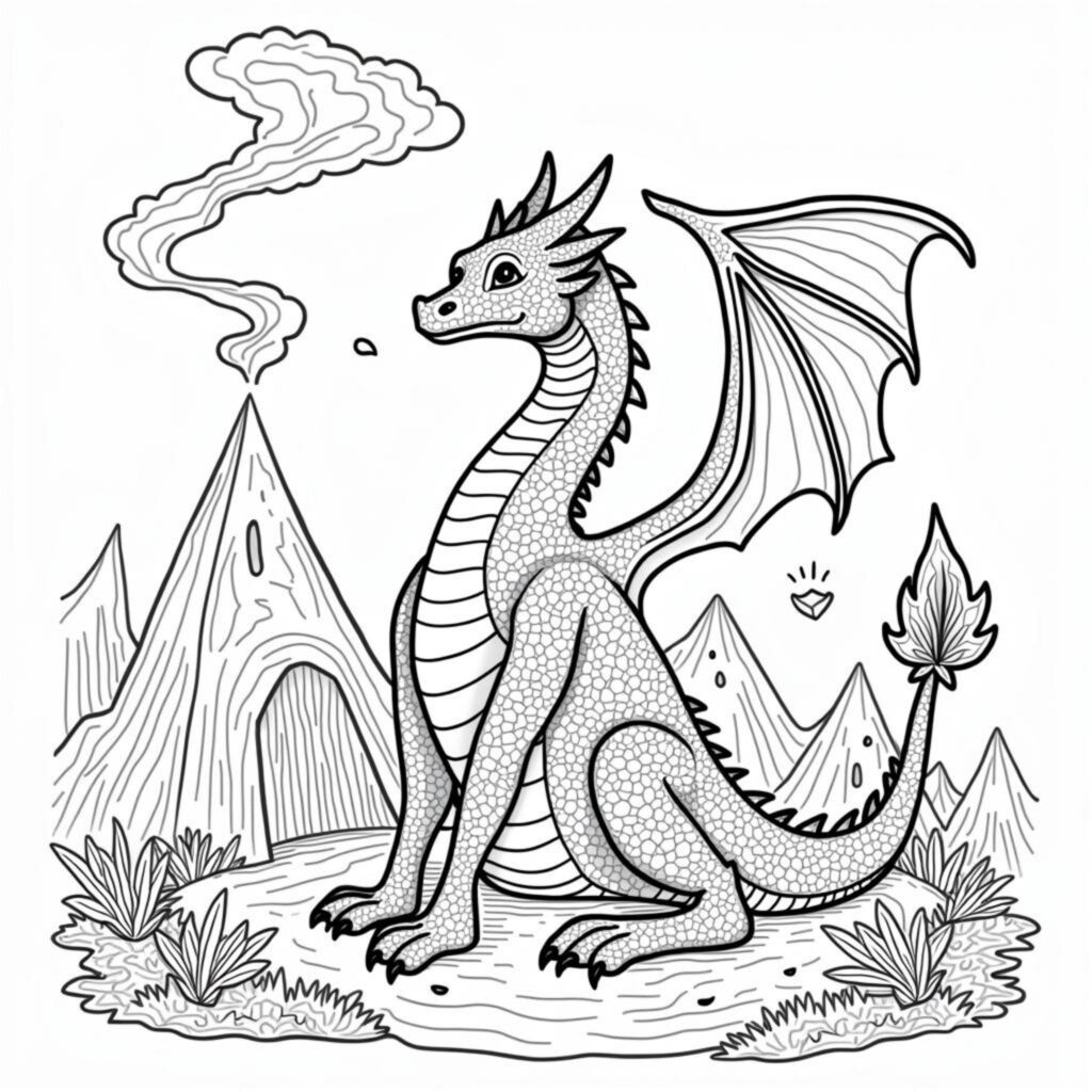 Reichender-Schlangen-Ritter-Drache-Schlussel-stein-Altarcopyright-free-kostenlos-ausmalbild-malvorlage-coloringpage
