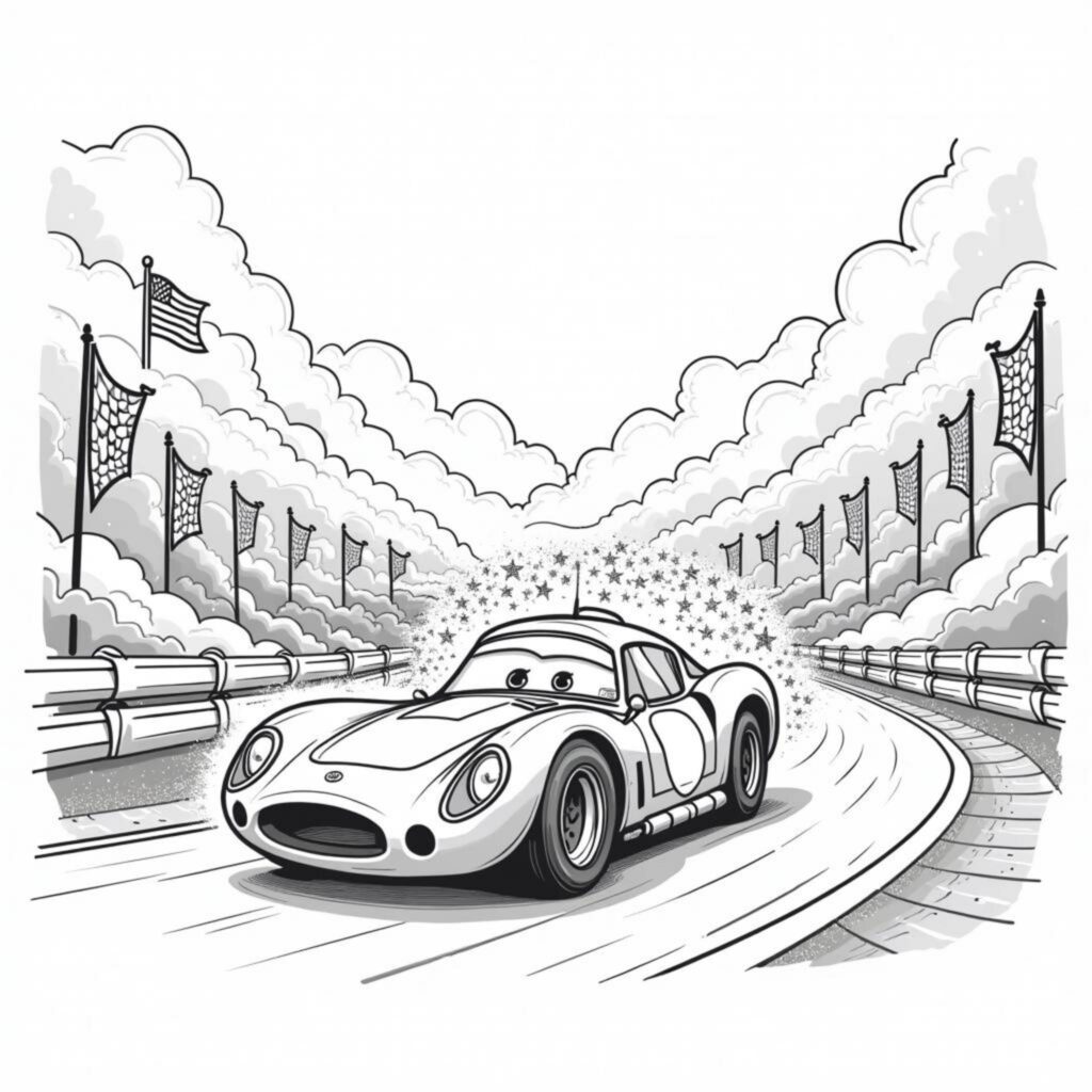 Rennwagen-Sprint-Kunstcopyright-free-kostenlos-ausmalbild-malvorlage-coloringpage