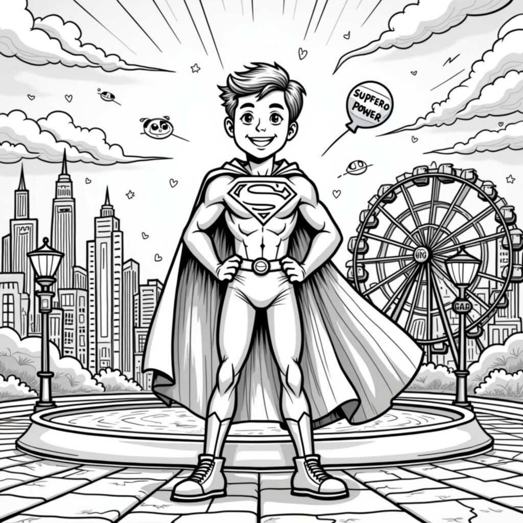 SUPERHERO-ATMOSPyREcopyright-free-kostenlos-ausmalbild-malvorlage-coloringpage