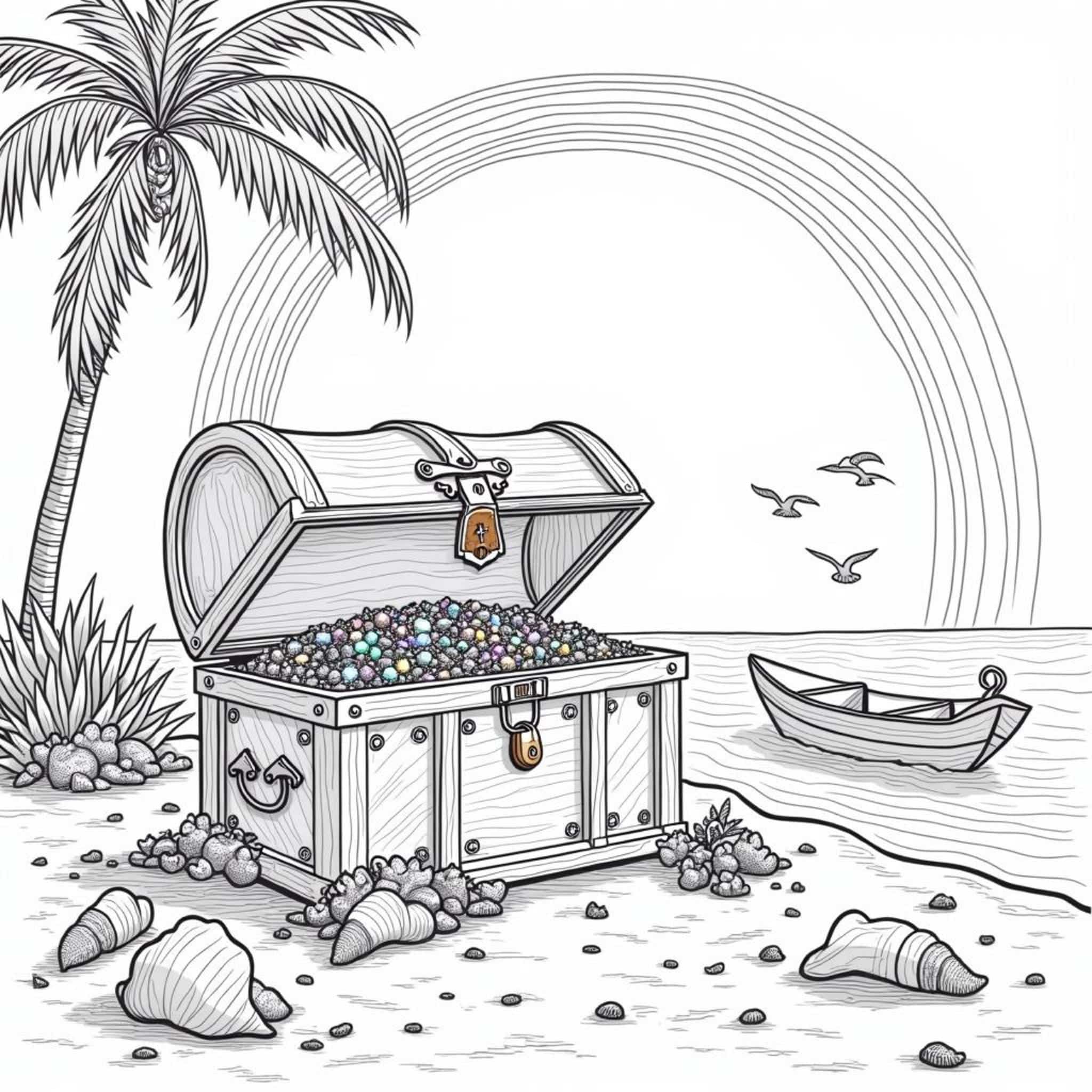 Schatzentyrpfelungcopyright-free-kostenlos-ausmalbild-malvorlage-coloringpage