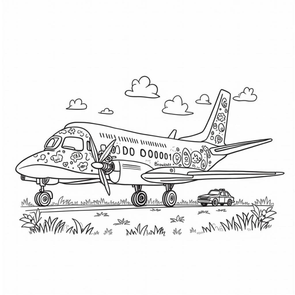Schnellzug-Flughafen-Luftfahrtcopyright-free-kostenlos-ausmalbild-malvorlage-coloringpage
