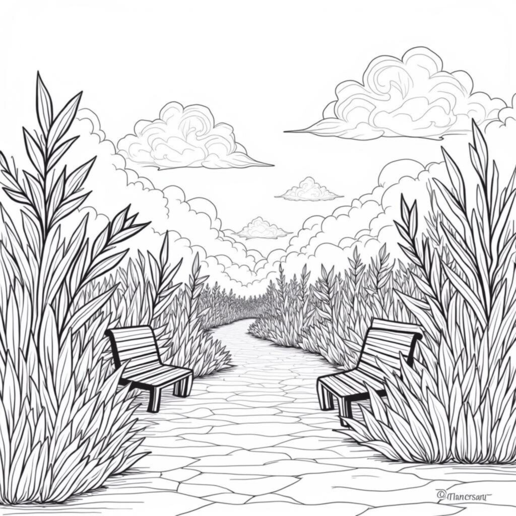 Schyne-Gartengeschmack-Natur-im-Einklangcopyright-free-kostenlos-ausmalbild-malvorlage-coloringpage