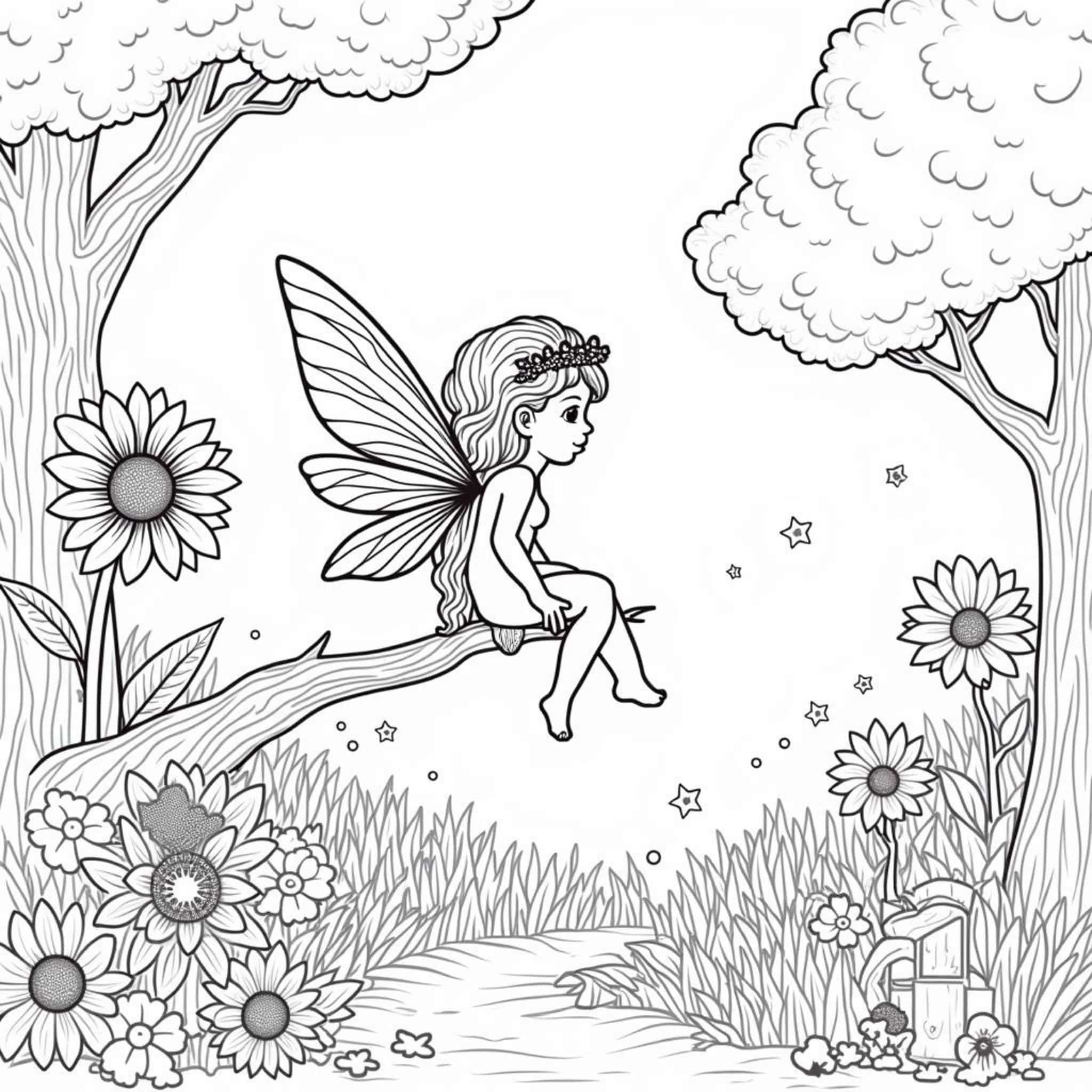 Schynheitszauber-Im-Sommerwyldercopyright-free-kostenlos-ausmalbild-malvorlage-coloringpage