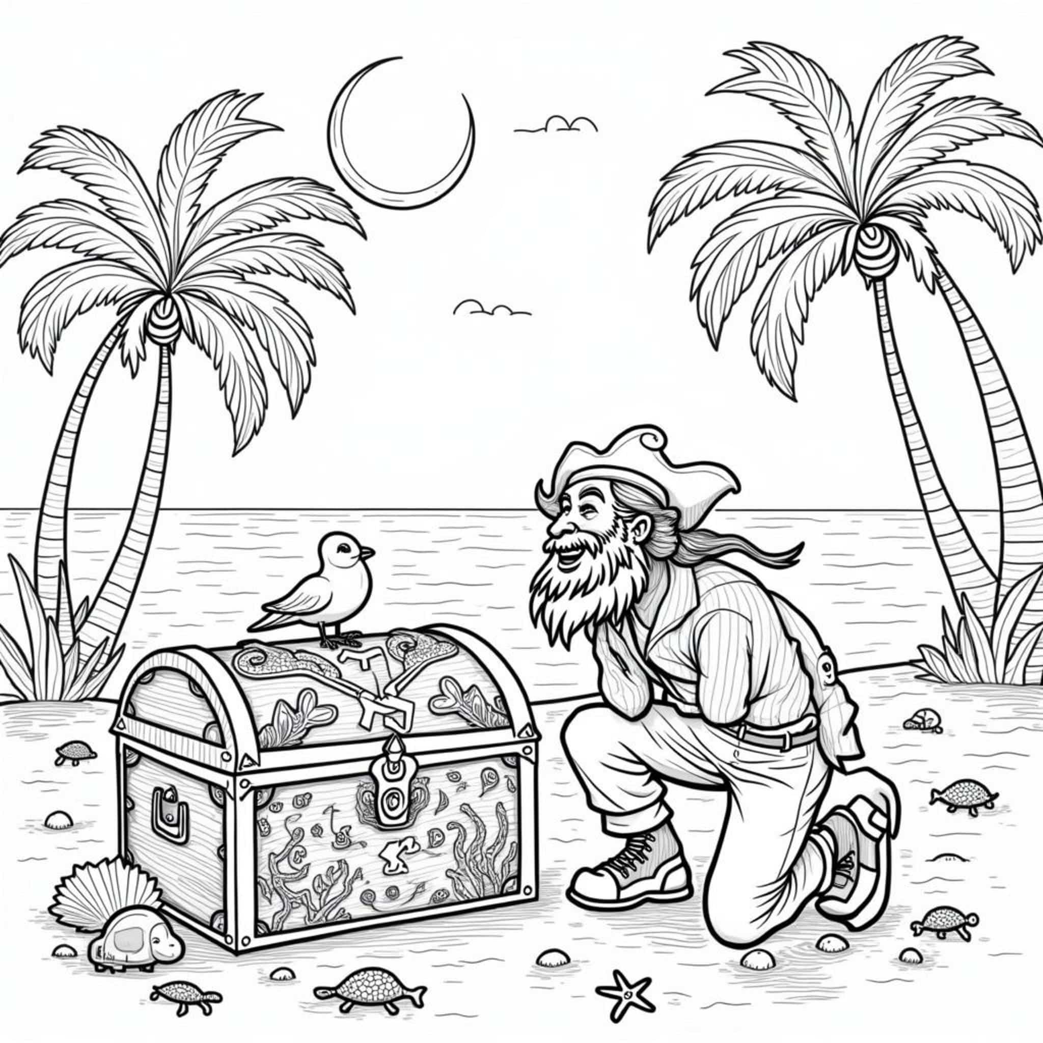 Schytze-auf-der-Sandstrandcopyright-free-kostenlos-ausmalbild-malvorlage-coloringpage