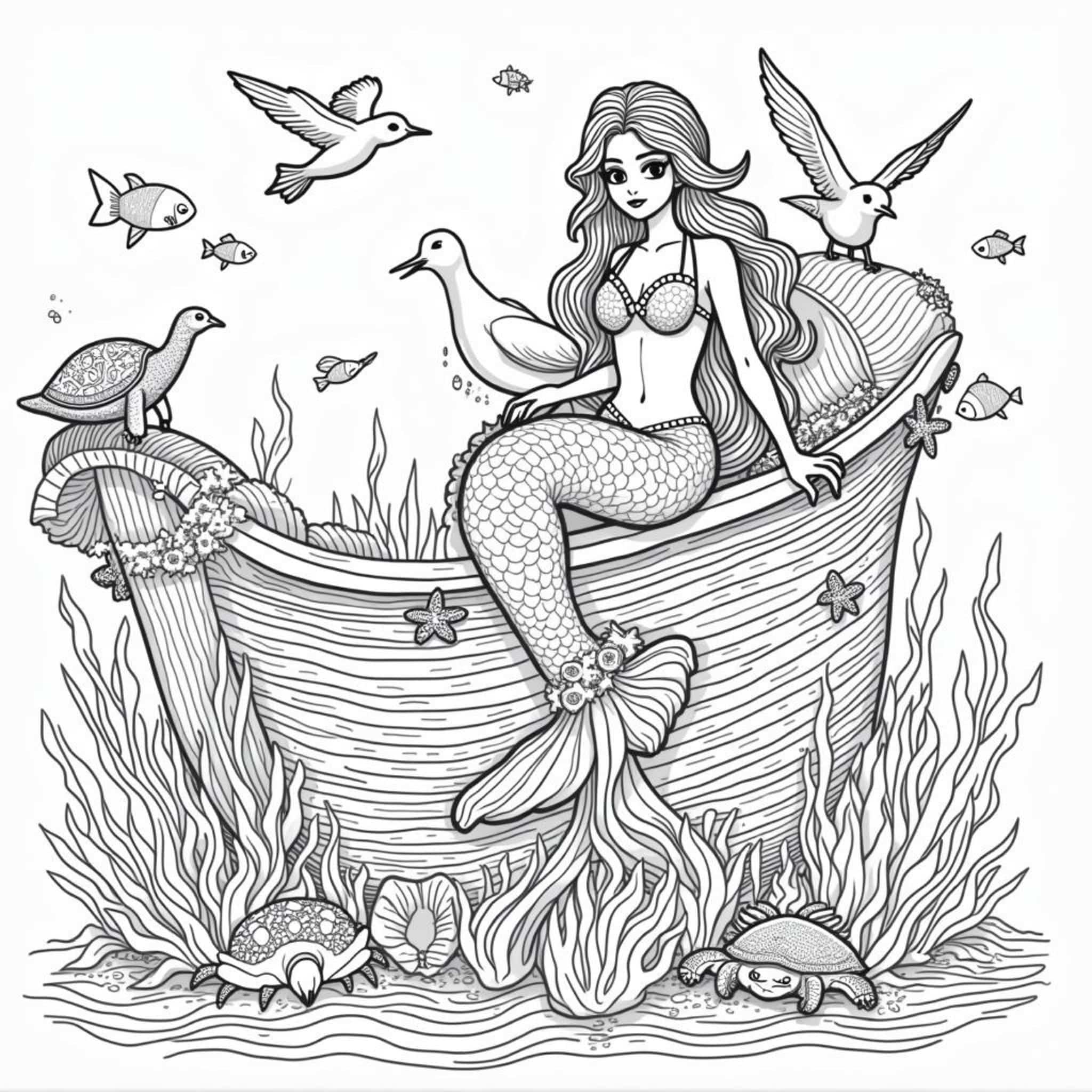 Seeharfe.decopyright-free-kostenlos-ausmalbild-malvorlage-coloringpage