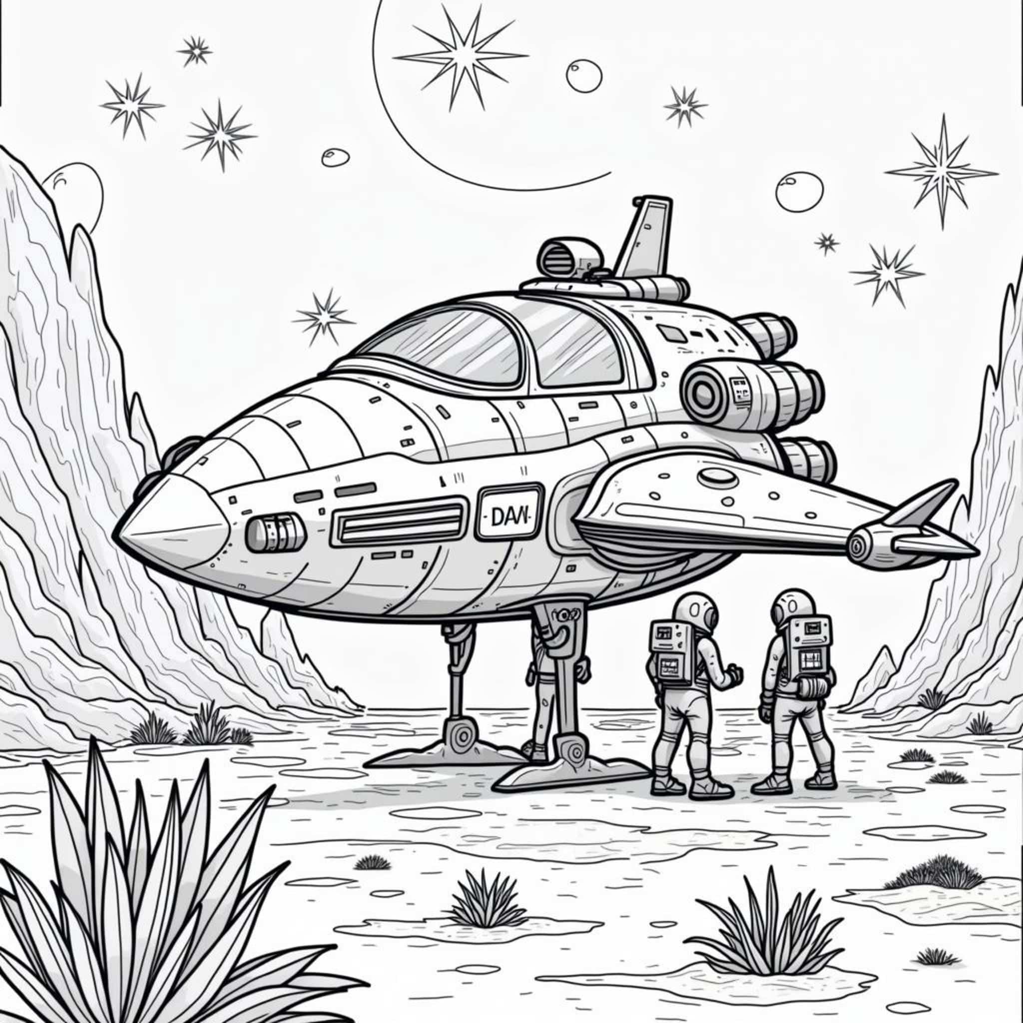 Space-Expedition-Deutschlandcopyright-free-kostenlos-ausmalbild-malvorlage-coloringpage