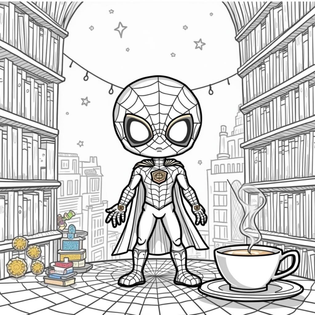 Spiderheld-Jugendcopyright-free-kostenlos-ausmalbild-malvorlage-coloringpage