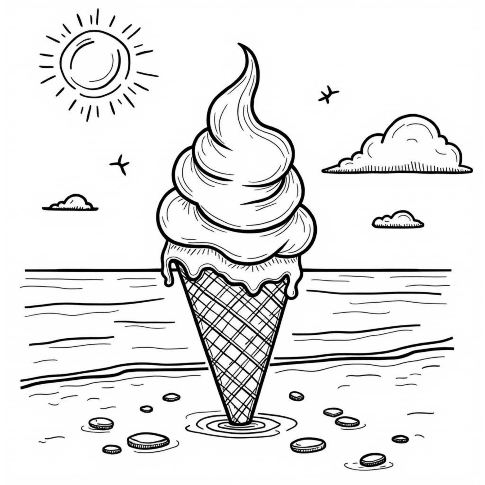Sunset-Split-Eiscopyright-free-kostenlos-ausmalbild-malvorlage-coloringpage