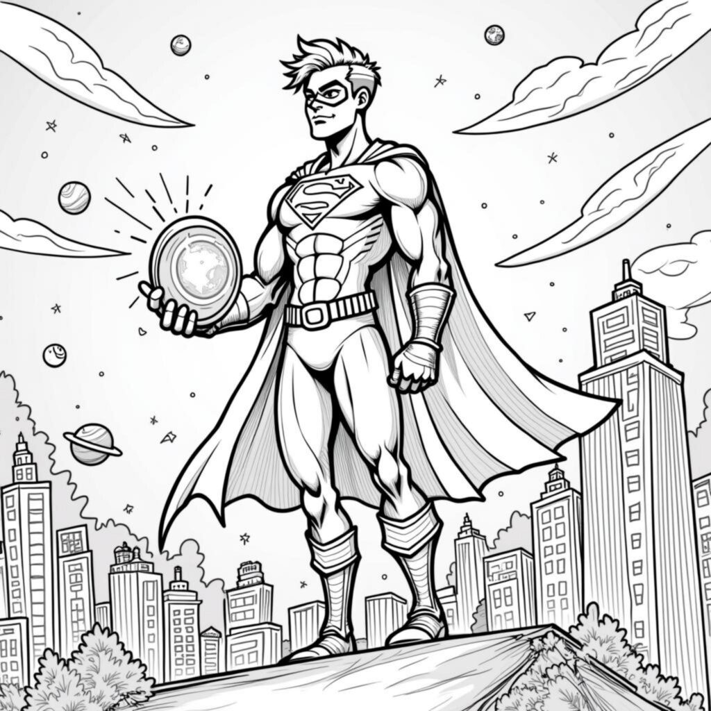 Superheld_Logo_Fotocopyright-free-kostenlos-ausmalbild-malvorlage-coloringpage