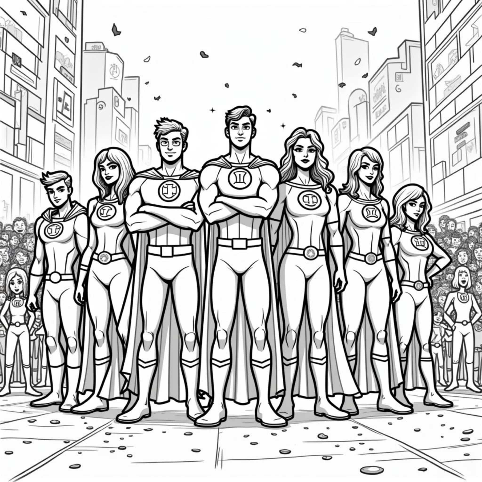 Superhelden-Sammlung-Vollstyndigcopyright-free-kostenlos-ausmalbild-malvorlage-coloringpage