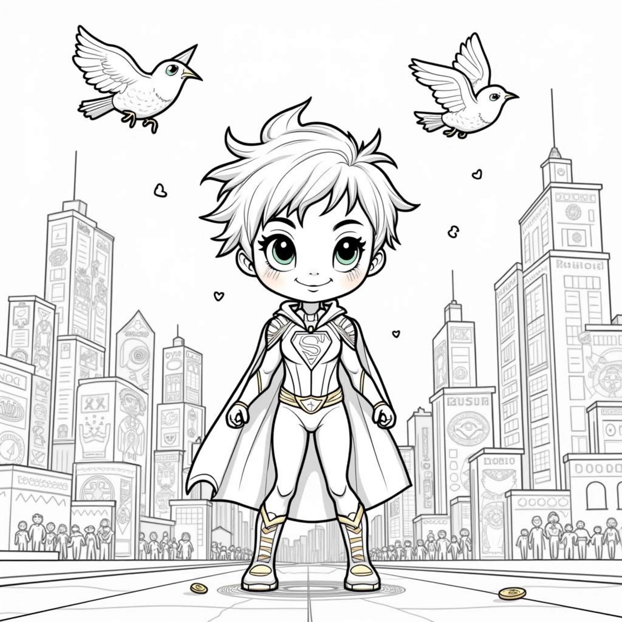 Superheldin-Sonnecopyright-free-kostenlos-ausmalbild-malvorlage-coloringpage