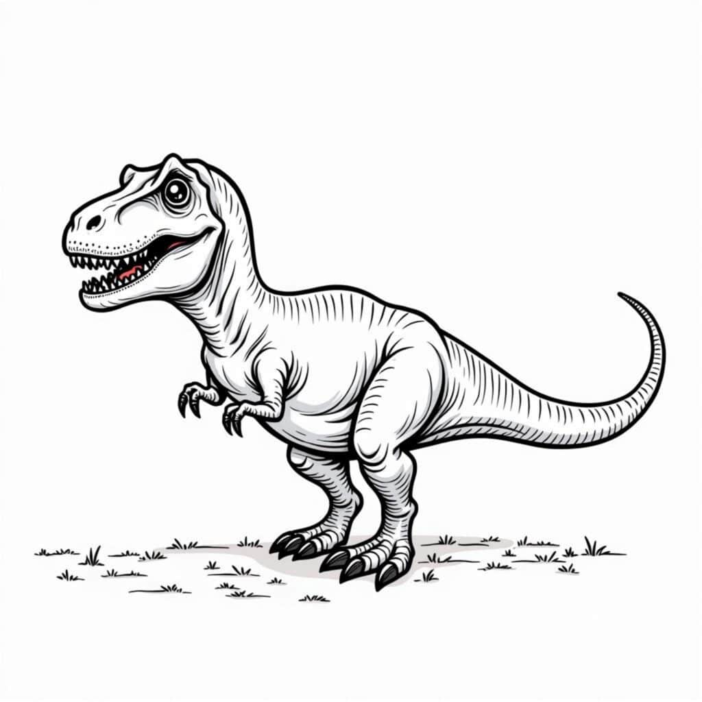 T-Rex-Muskelwelt-Bilder-Stock-Fotocopyright-free-kostenlos-ausmalbild-malvorlage-coloringpage
