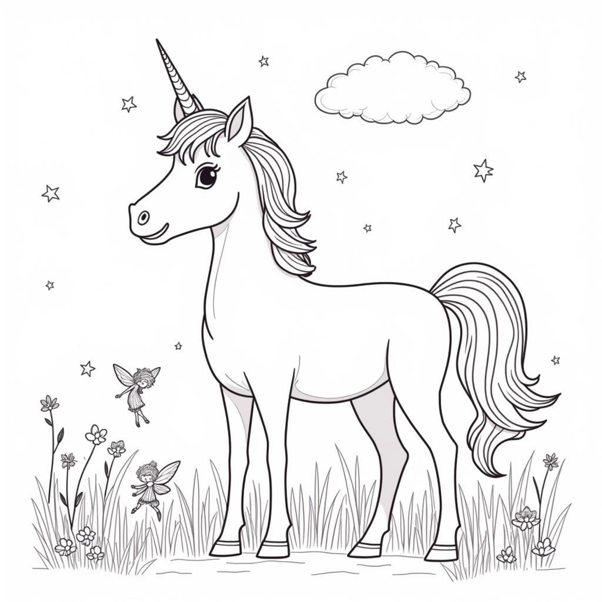 Unicorn-Meadow-Schynheitcopyright-free-kostenlos-ausmalbild-malvorlage-coloringpage