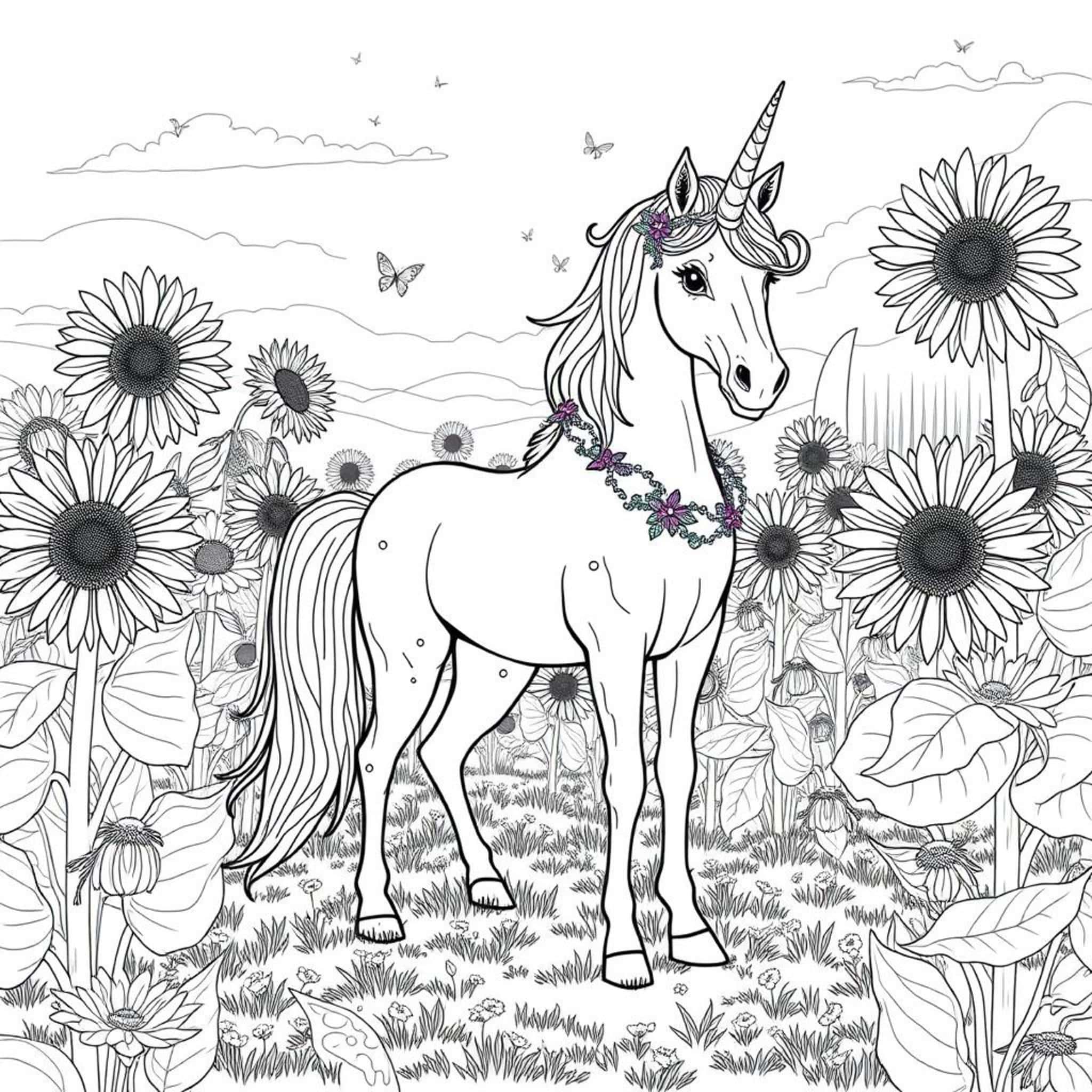 Unicornen-Taumenschwein-Sonnenscheincopyright-free-kostenlos-ausmalbild-malvorlage-coloringpage