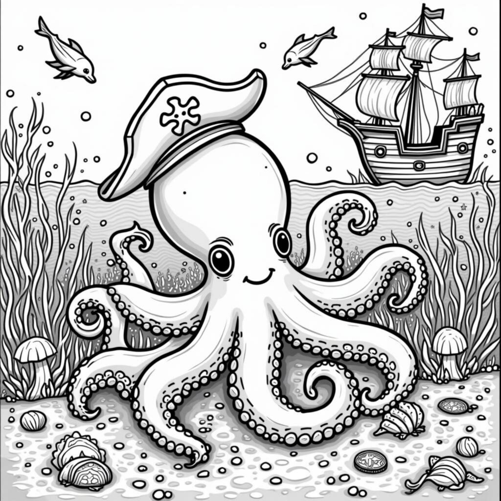 abenteuerlicher-oktopus-unterwasserwelt.jpgcopyright-free-kostenlos-ausmalbild-malvorlage-coloringpage