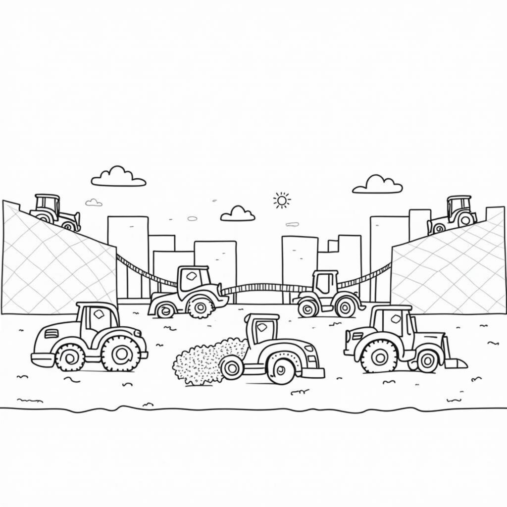 bauenwagen-parkplatz-spielplatz-paradiescopyright-free-kostenlos-ausmalbild-malvorlage-coloringpage