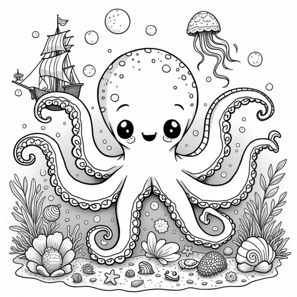 bunter-oktopus-abenteuer-unterwasserwelt.jpgcopyright-free-kostenlos-ausmalbild-malvorlage-coloringpage