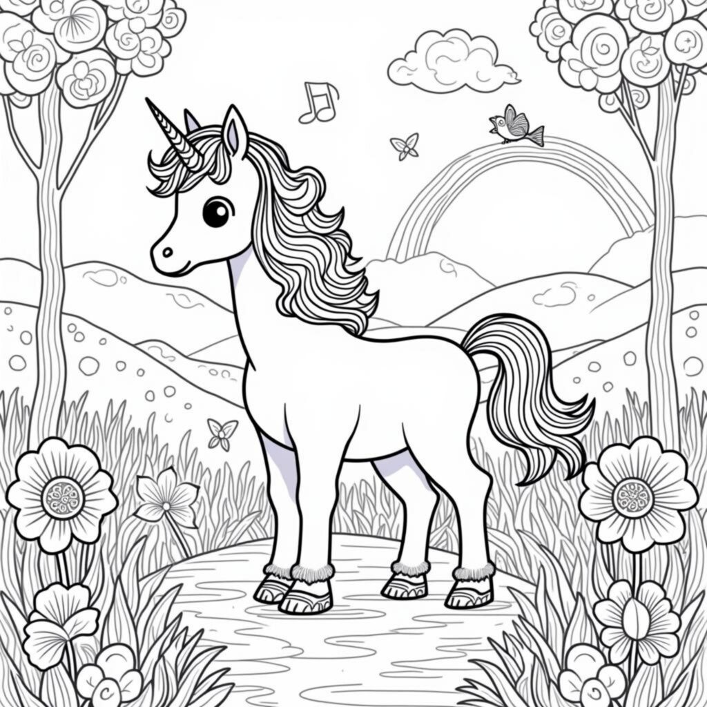 einhorn-magie-wiese-1.jpgcopyright-free-kostenlos-ausmalbild-malvorlage-coloringpage-1