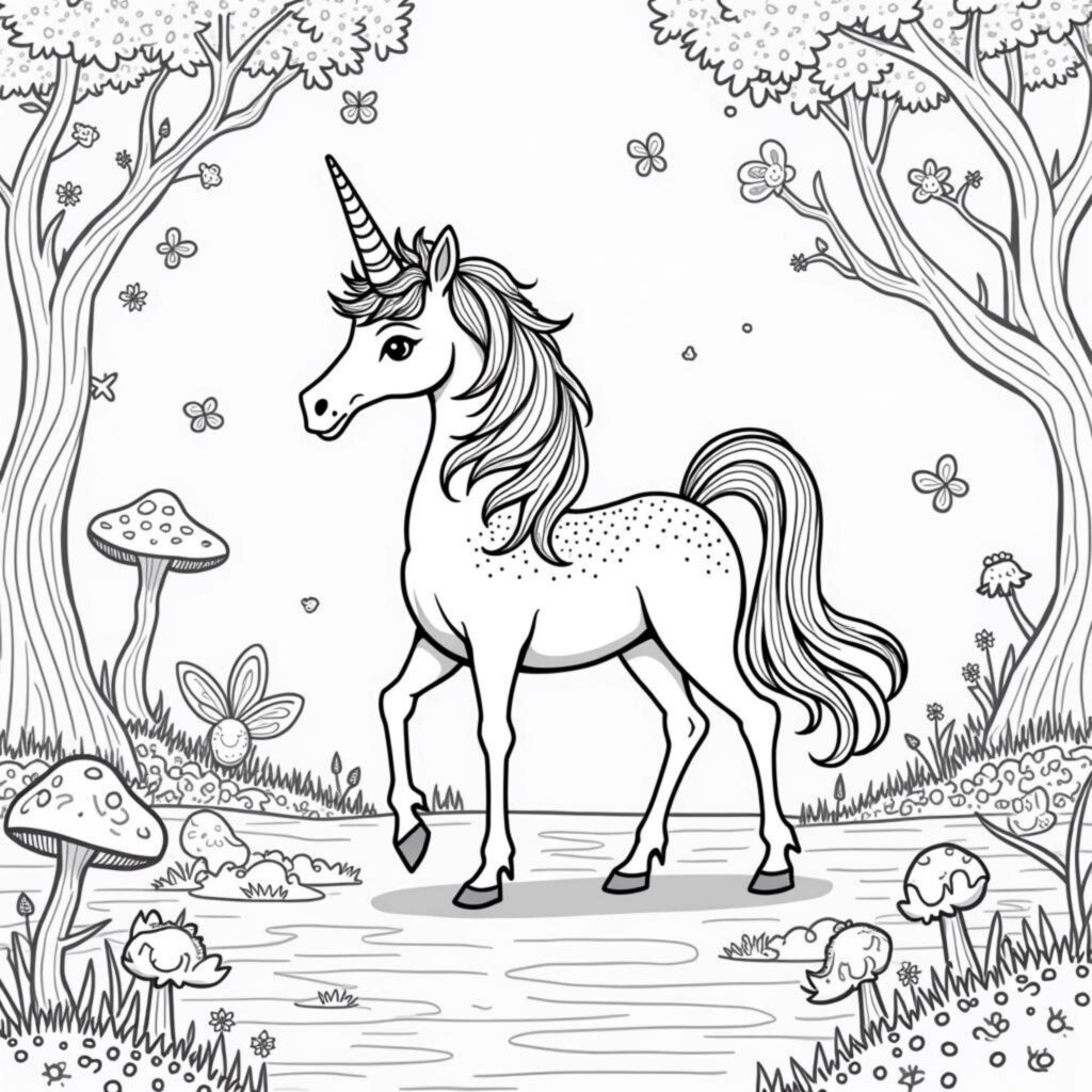 einhorn-magie-wunderbar.decopyright-free-kostenlos-ausmalbild-malvorlage-coloringpage