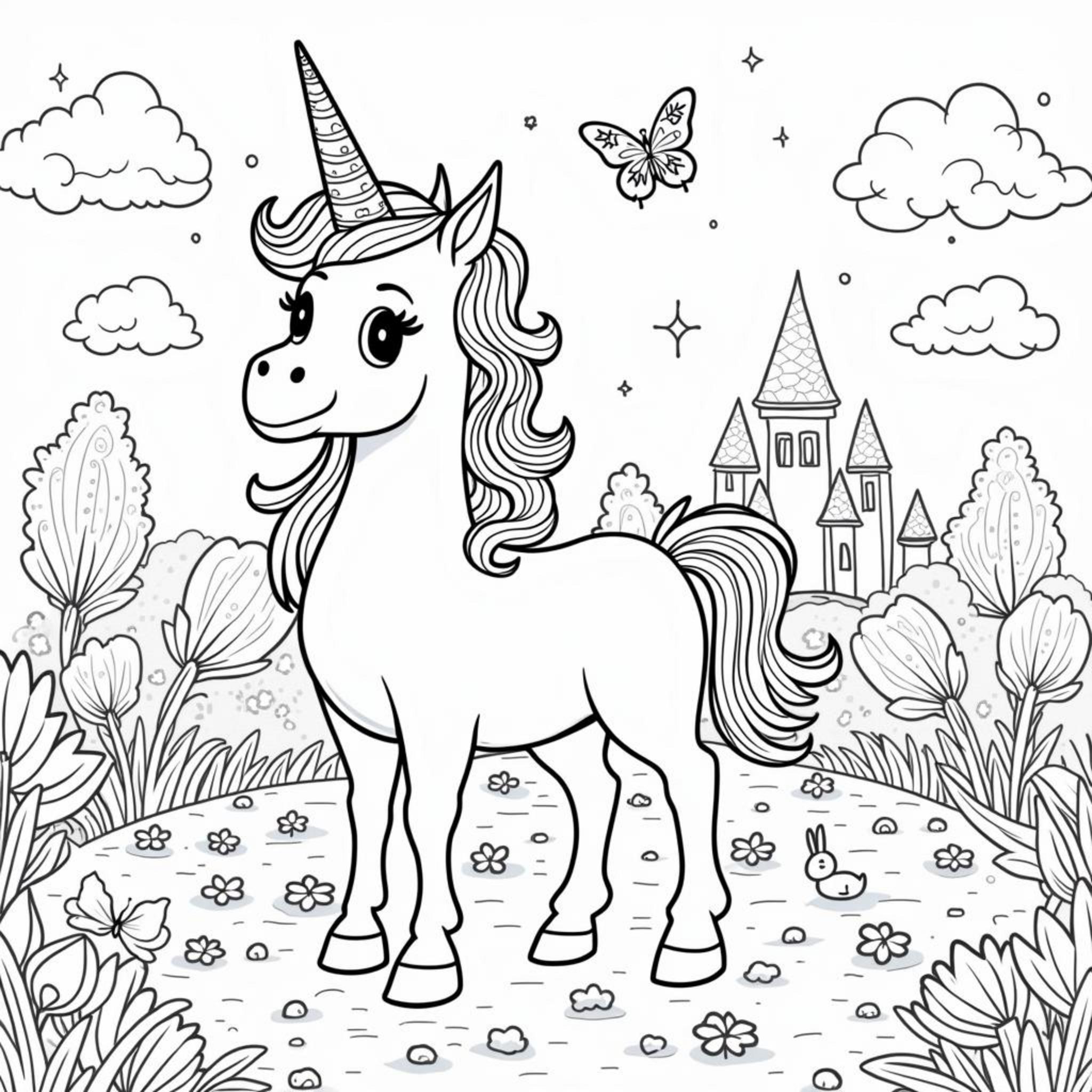 einhorn-wunderland-zauberhafte-blumen.jpgcopyright-free-kostenlos-ausmalbild-malvorlage-coloringpage