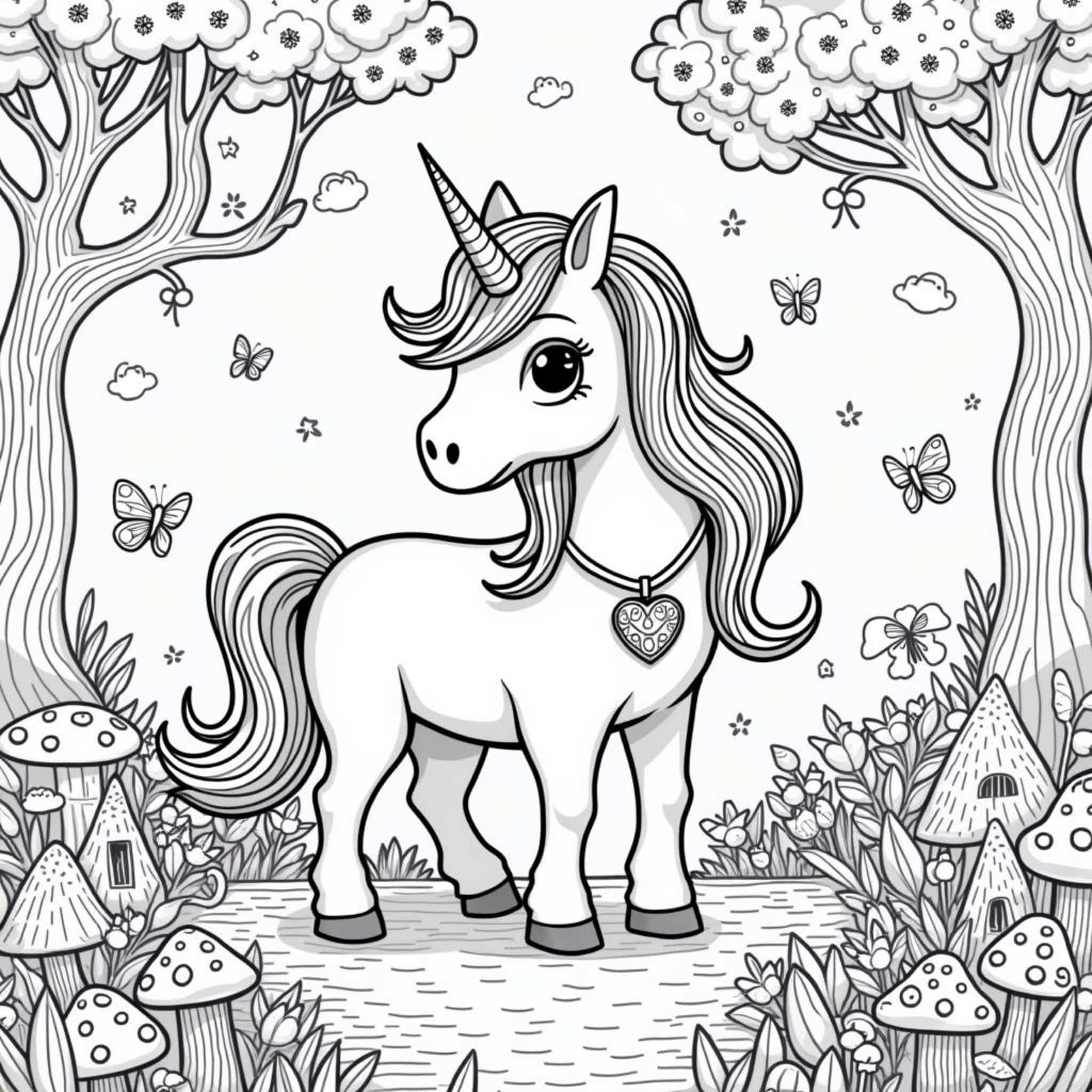 einhorngarten-magie.decopyright-free-kostenlos-ausmalbild-malvorlage-coloringpage