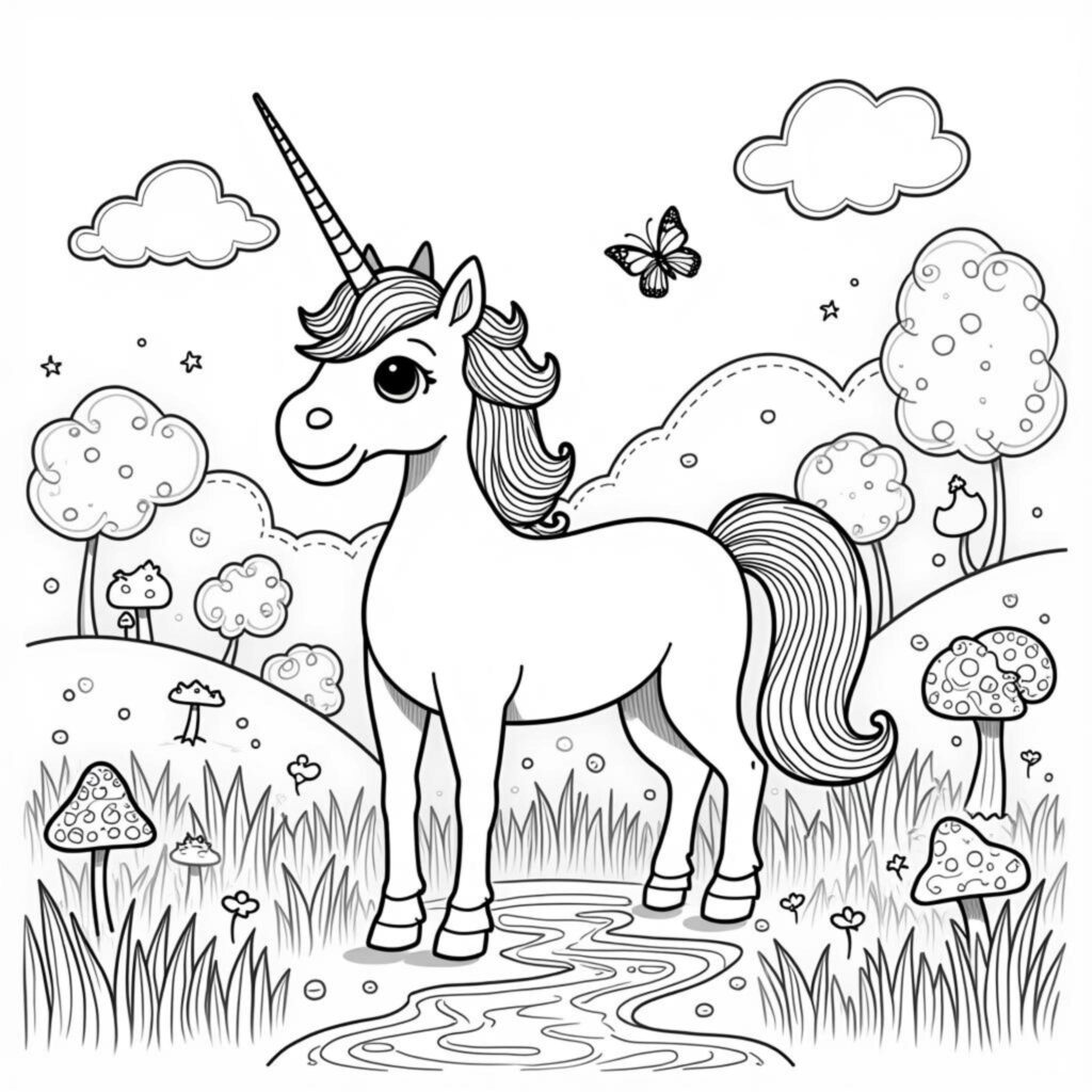einzigartiges-einhorn-wunderland.jpgcopyright-free-kostenlos-ausmalbild-malvorlage-coloringpage
