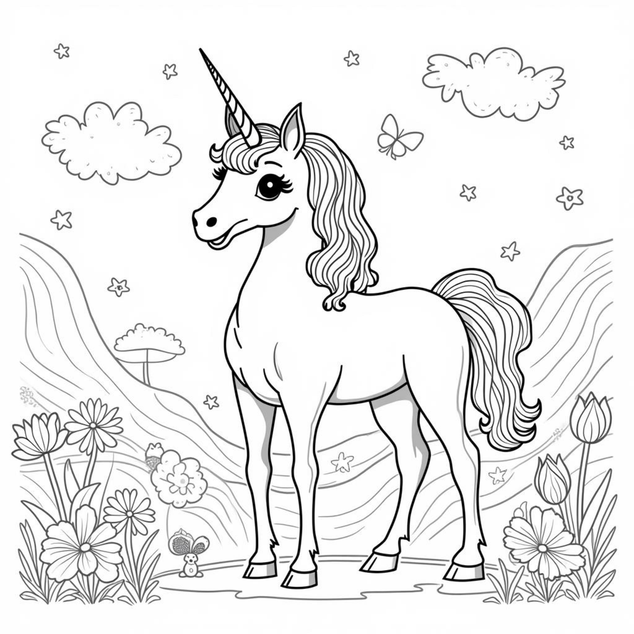 eleganter-einhorn-traumlandschaft.jpgcopyright-free-kostenlos-ausmalbild-malvorlage-coloringpage
