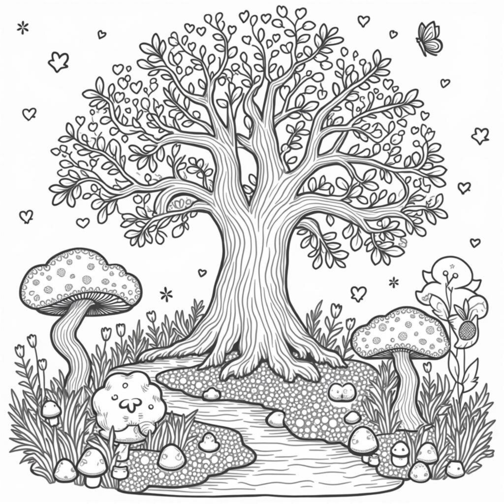 flysternende-weide-magischer-wald.jpgcopyright-free-kostenlos-ausmalbild-malvorlage-coloringpage