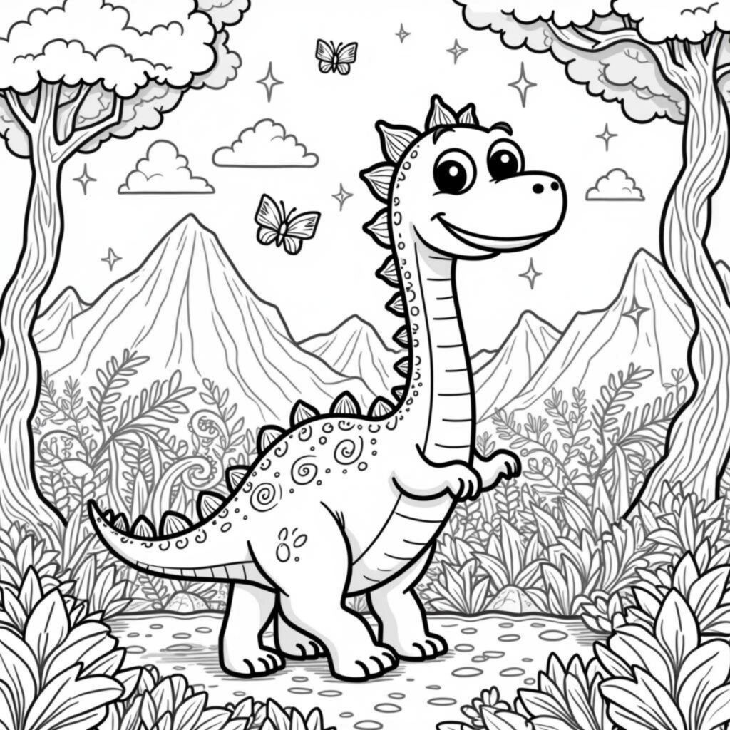 freundlicher-dinosaurier-abenteuer.decopyright-free-kostenlos-ausmalbild-malvorlage-coloringpage
