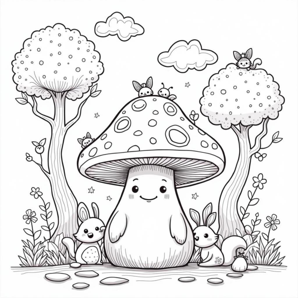 freundlicher-pilz-im-wald.jpgcopyright-free-kostenlos-ausmalbild-malvorlage-coloringpage