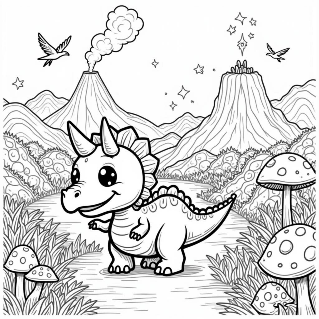 fryhlicher-dinosaurier-abenteuerland.jpgcopyright-free-kostenlos-ausmalbild-malvorlage-coloringpage