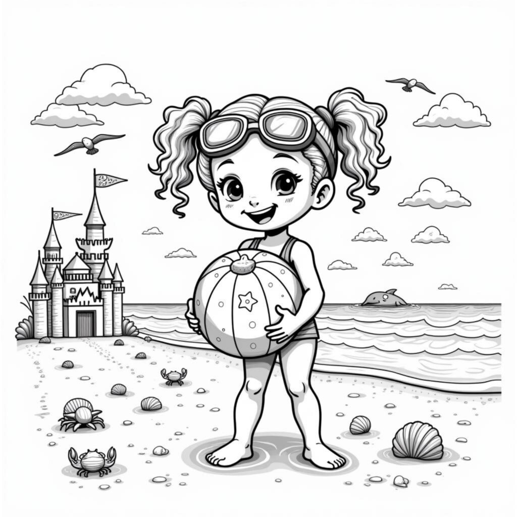 kindermydchen-strandszene-badespay.jpgcopyright-free-kostenlos-ausmalbild-malvorlage-coloringpage