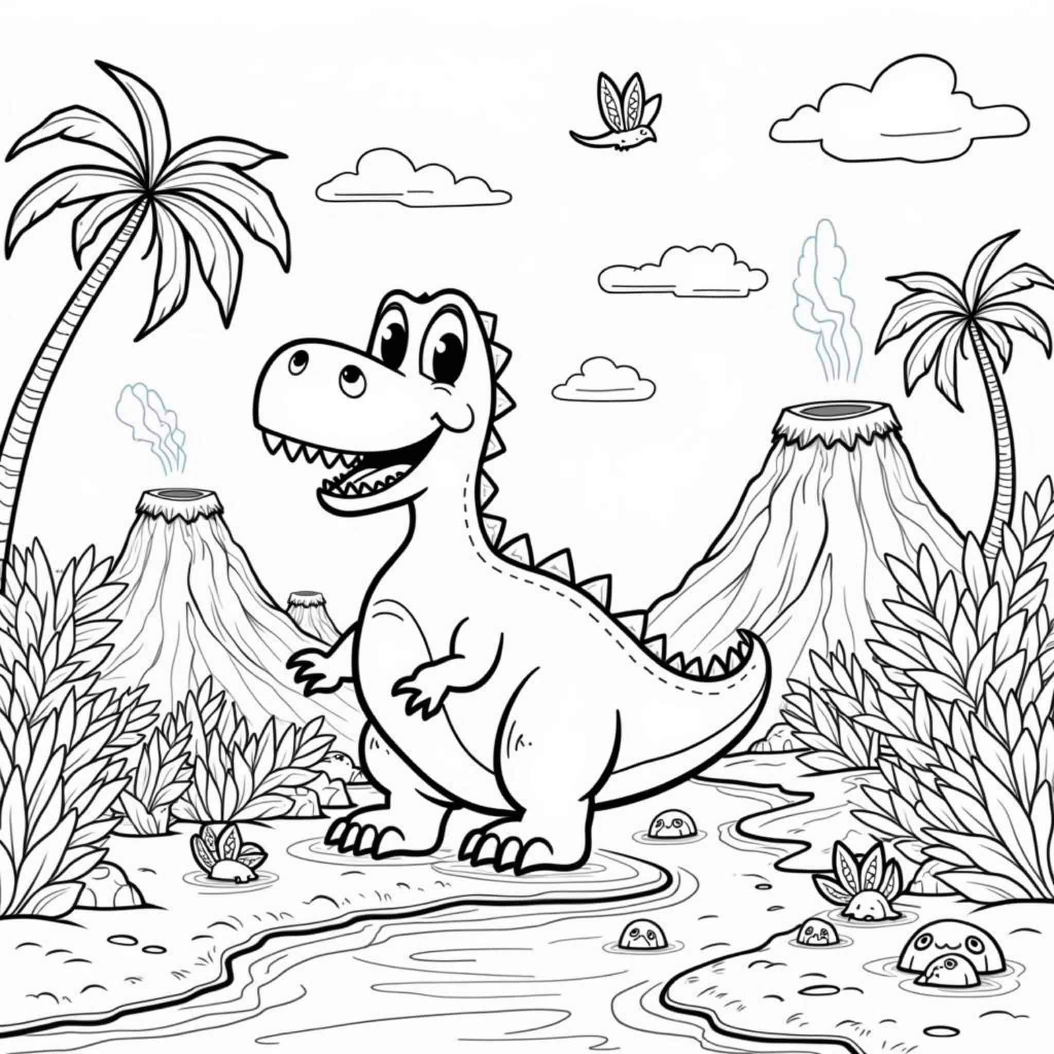 lustiger-t-rex-dino-abenteuer.jpgcopyright-free-kostenlos-ausmalbild-malvorlage-coloringpage