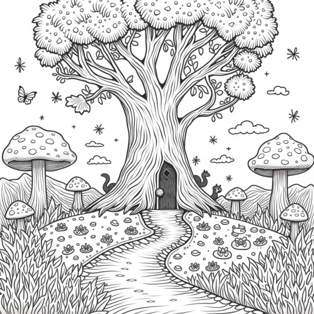 magischer-baum-wald-abenteuer.jpgcopyright-free-kostenlos-ausmalbild-malvorlage-coloringpage