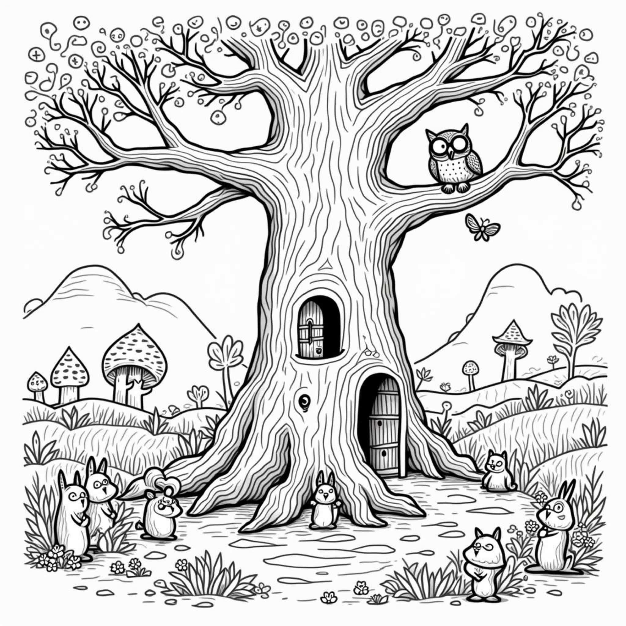 magischer_alter_baum_wald.jpgcopyright-free-kostenlos-ausmalbild-malvorlage-coloringpage