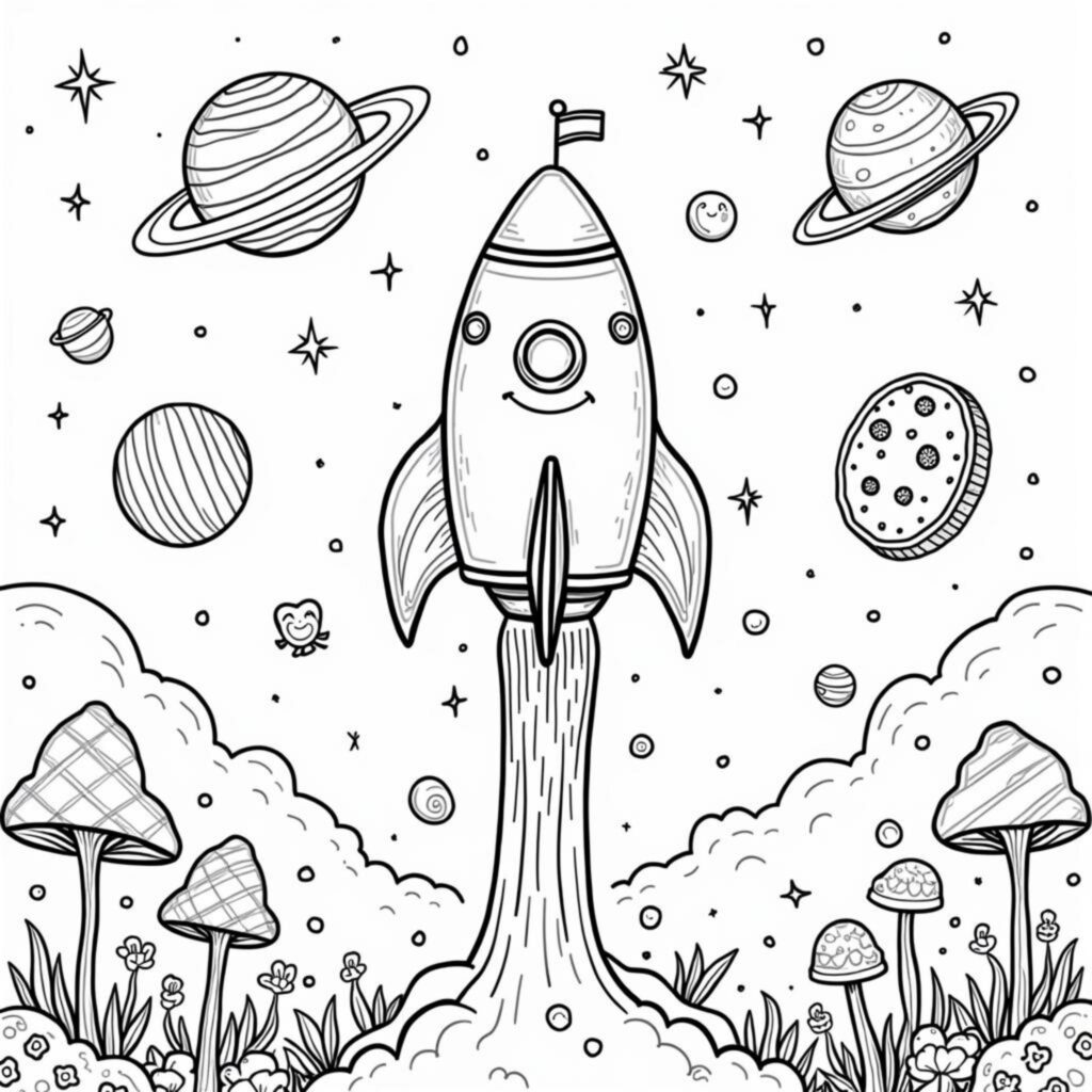 raketenspay-im-weltraum.decopyright-free-kostenlos-ausmalbild-malvorlage-coloringpage
