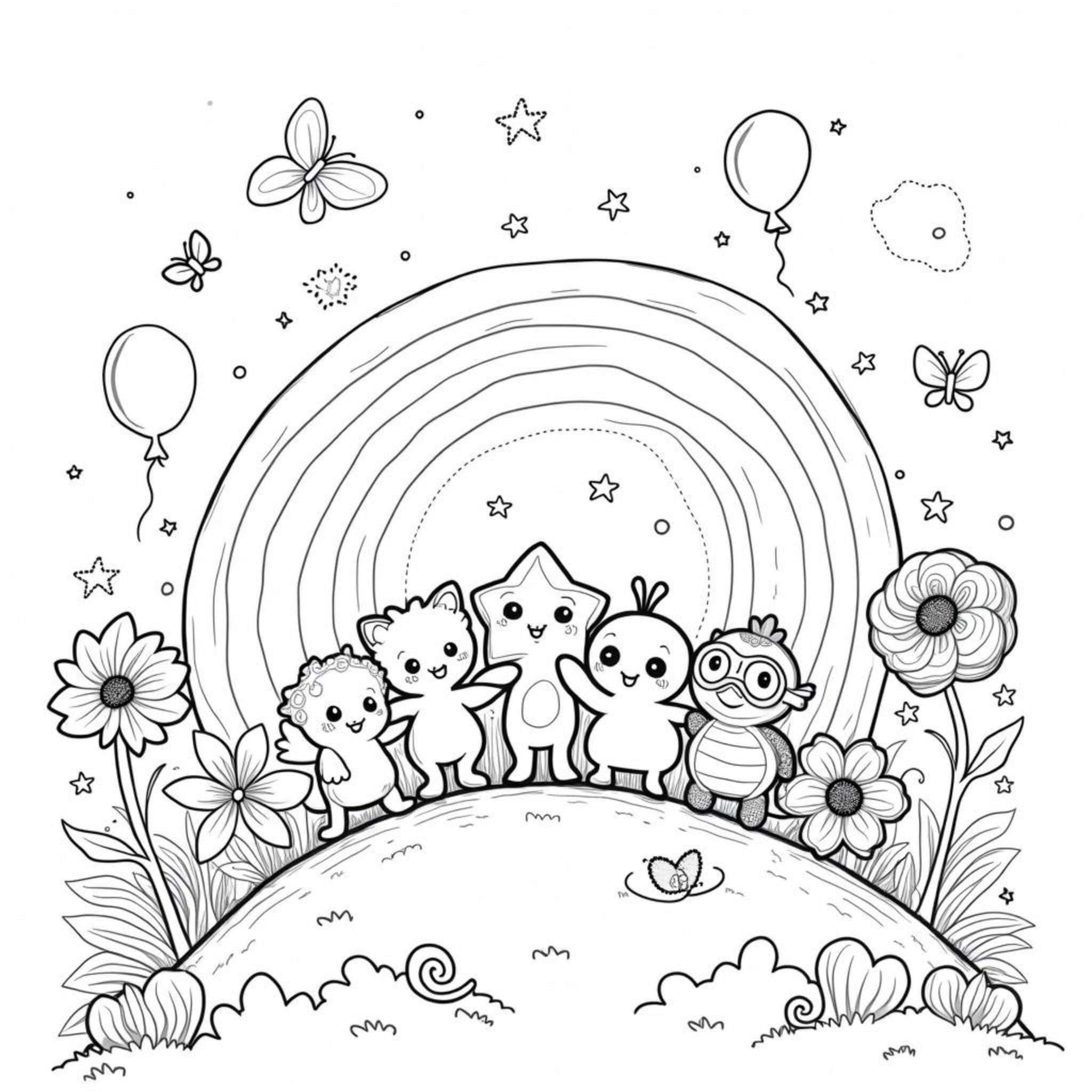 regenbogenfreunde-mit-freude.jpegcopyright-free-kostenlos-ausmalbild-malvorlage-coloringpage